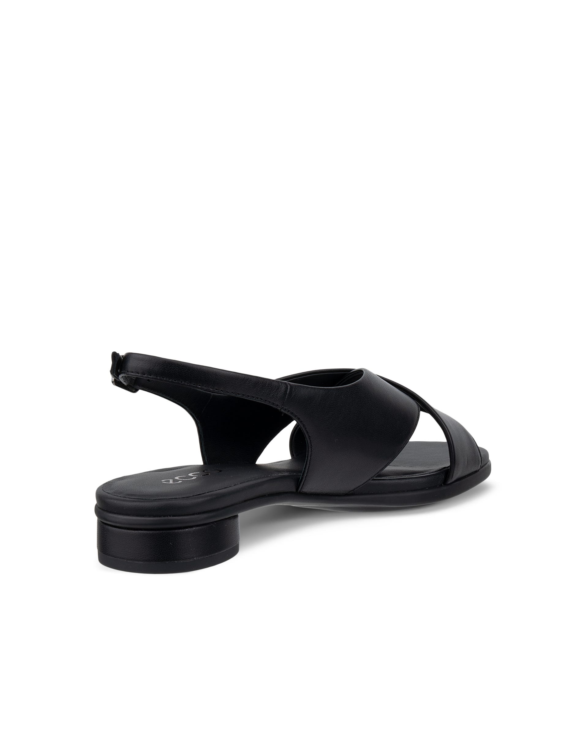 ECCO Sculpted Alba 25 ウィメンズ レザーヒールサンダル - ブラック - Back