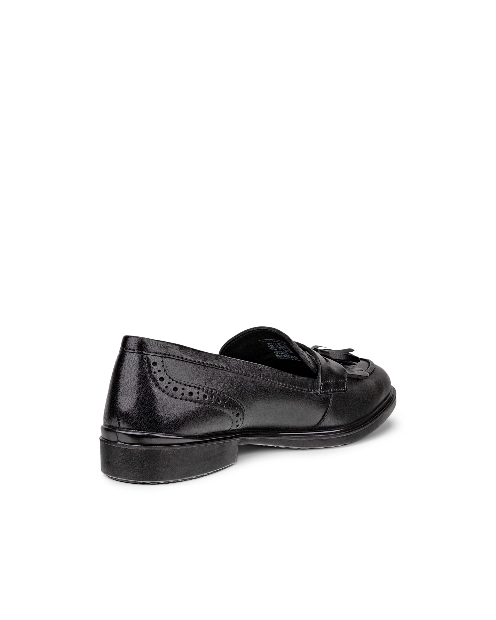 Women's ECCO® Dress Classic 15 Leather Loafer - Black - Back