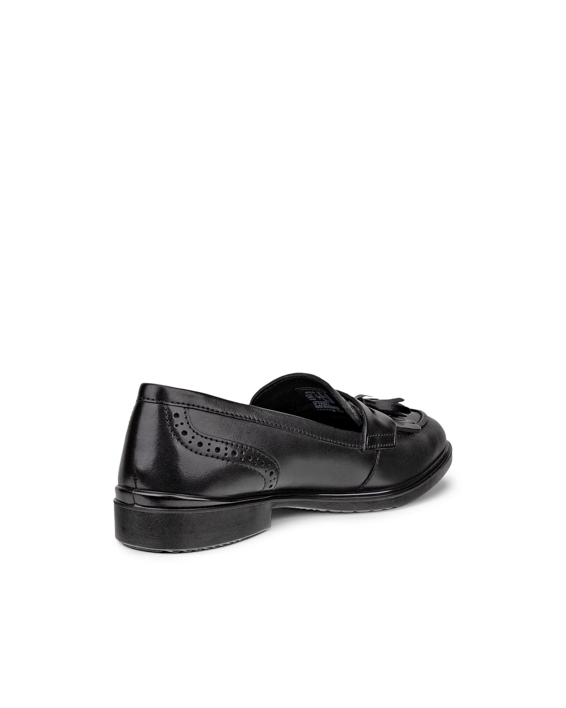 Women's ECCO® Dress Classic 15 Leather Loafer - Black - Back