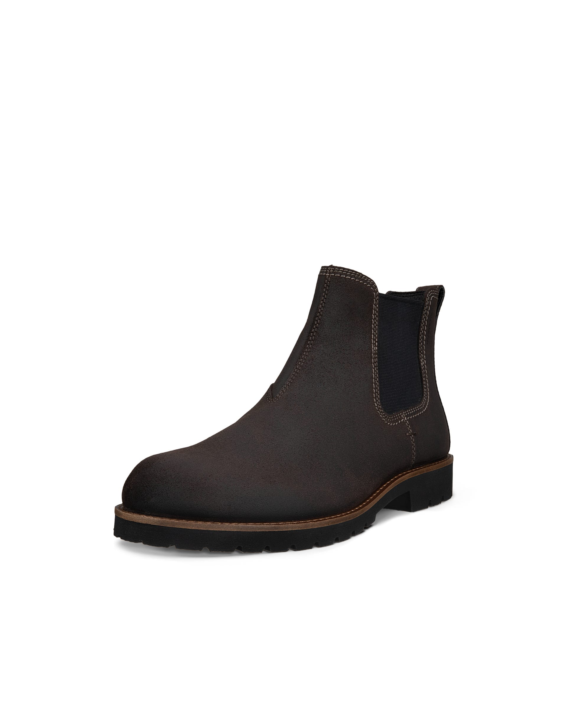 Men's ECCO® CHARLESTOWN Suede Waterproof Chelsea Boot - Brown - Outside