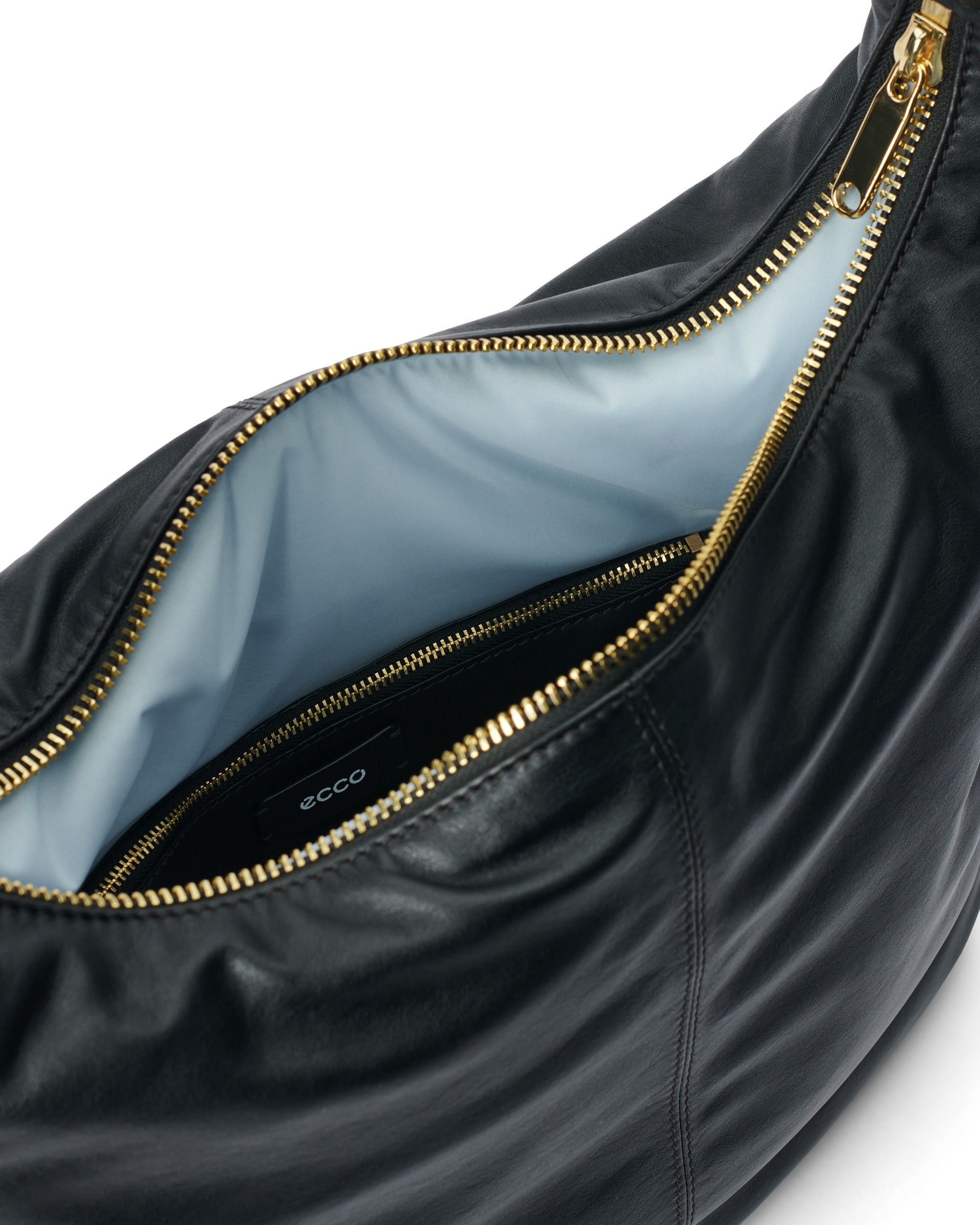 ECCO SOFT MEDIUM HOBO BAG - Black - Inside