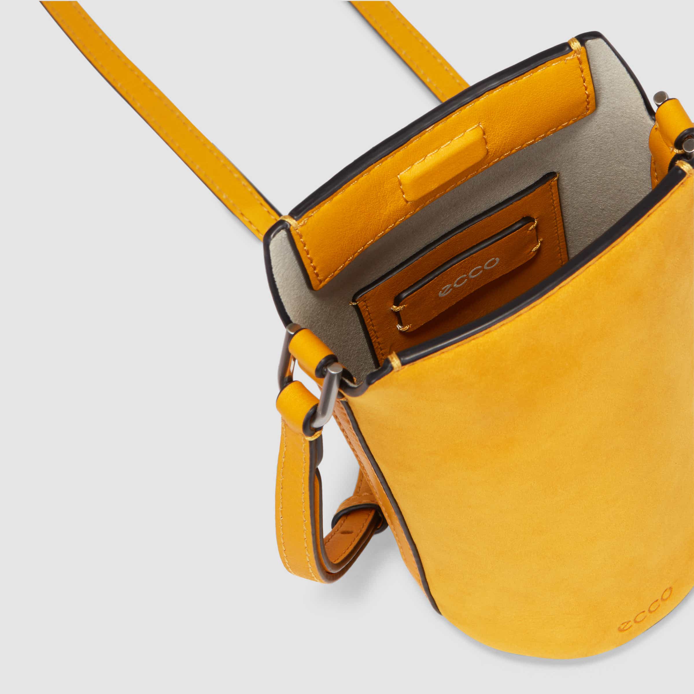 ECCO® Pot Hybrid Leather Crossbody Bag - Yellow - Inside