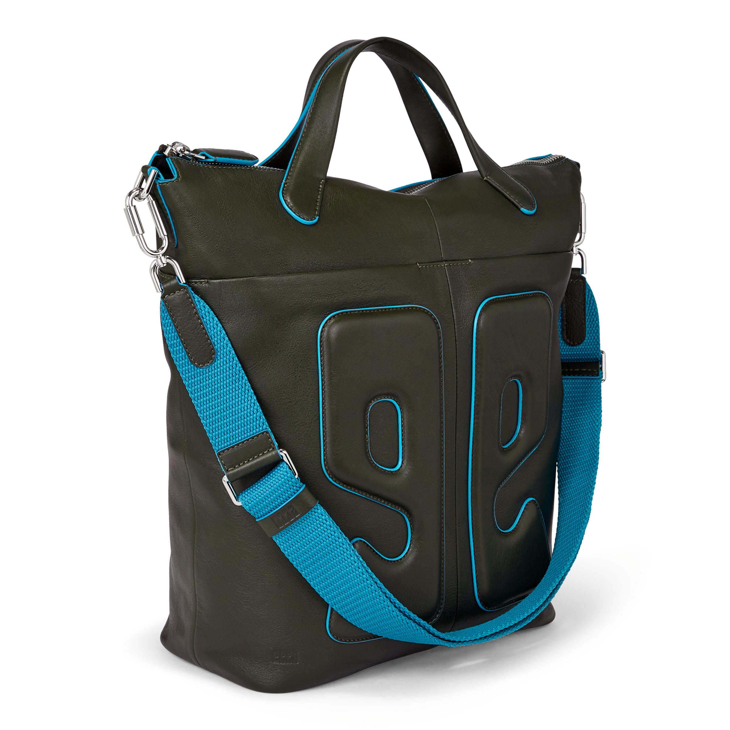 ECCO® E Emblem Leather Tote Bag - Green - Main