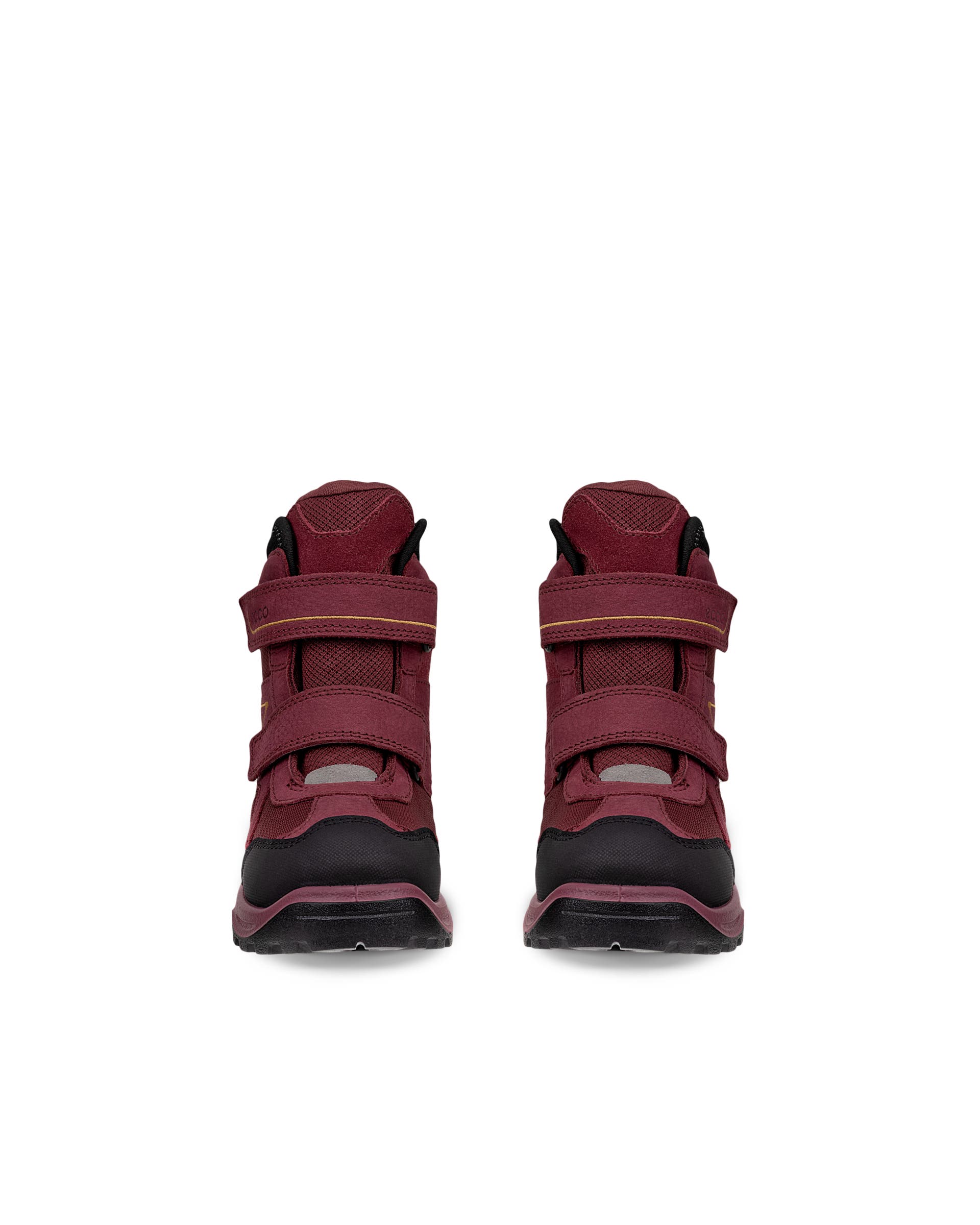 Dziecięce wodoodporne nubukowe buty zimowe ECCO® SNOW MOUNTAIN - Różowy - Front pair