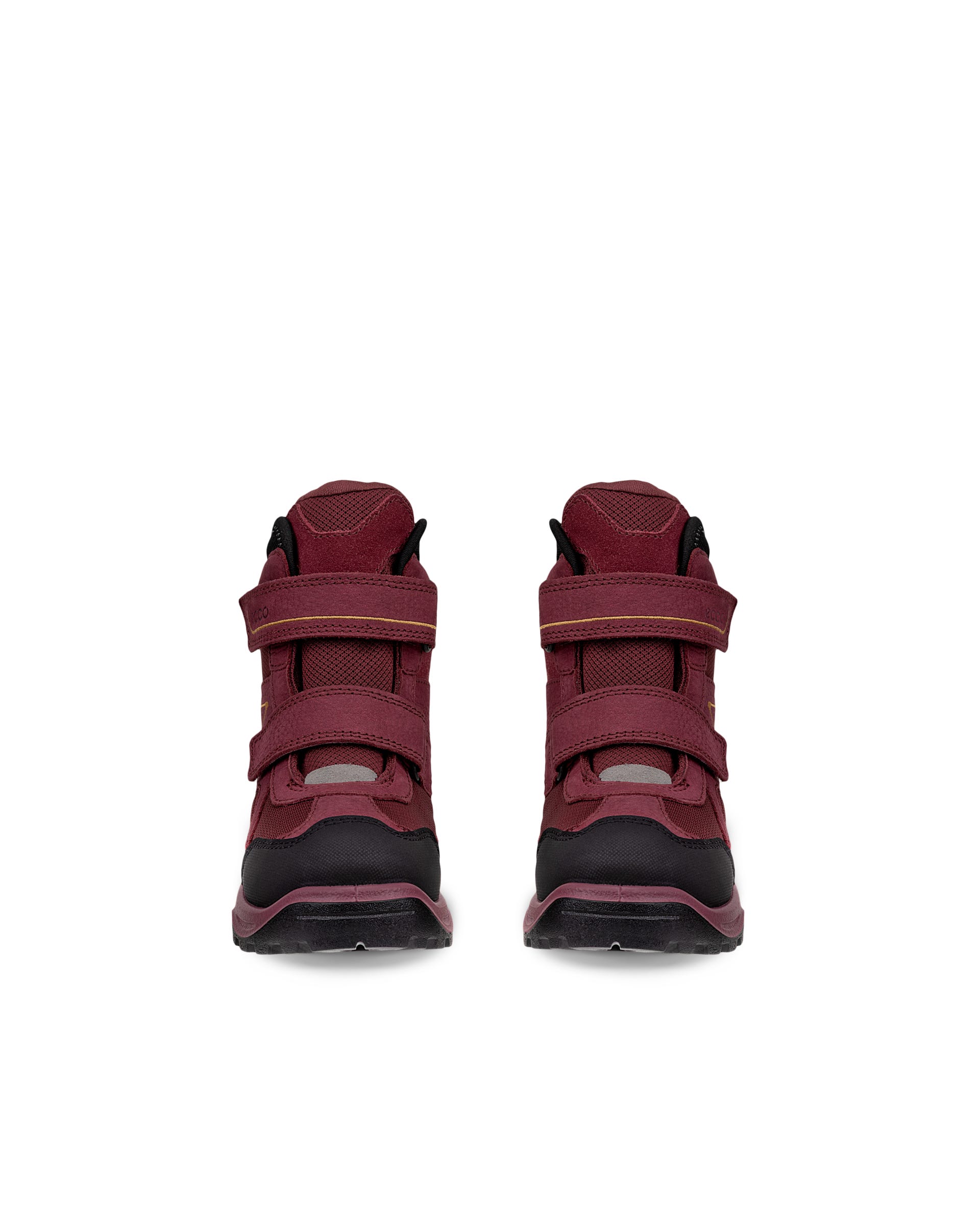 Dziecięce wodoodporne nubukowe buty zimowe ECCO® SNOW MOUNTAIN - Różowy - Front pair