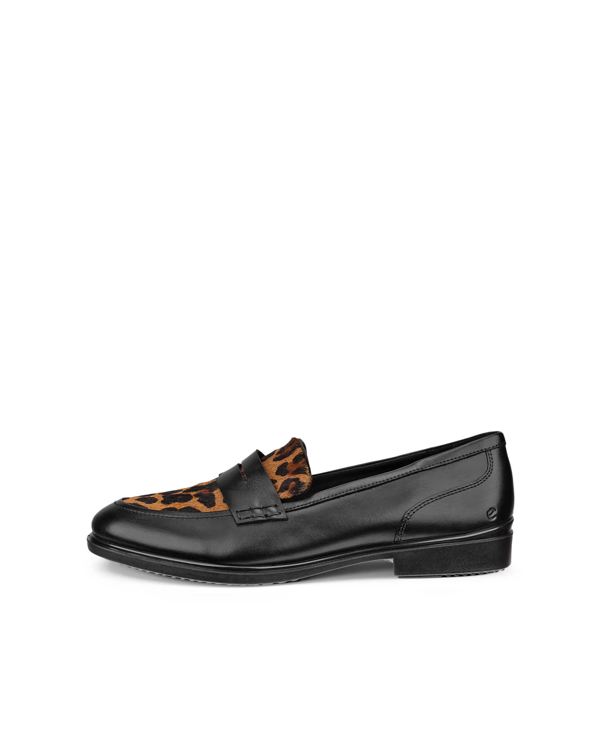 leather dress loafers George Men's Dominic Loafer Casual Dress Shoes, Size: 8, Black