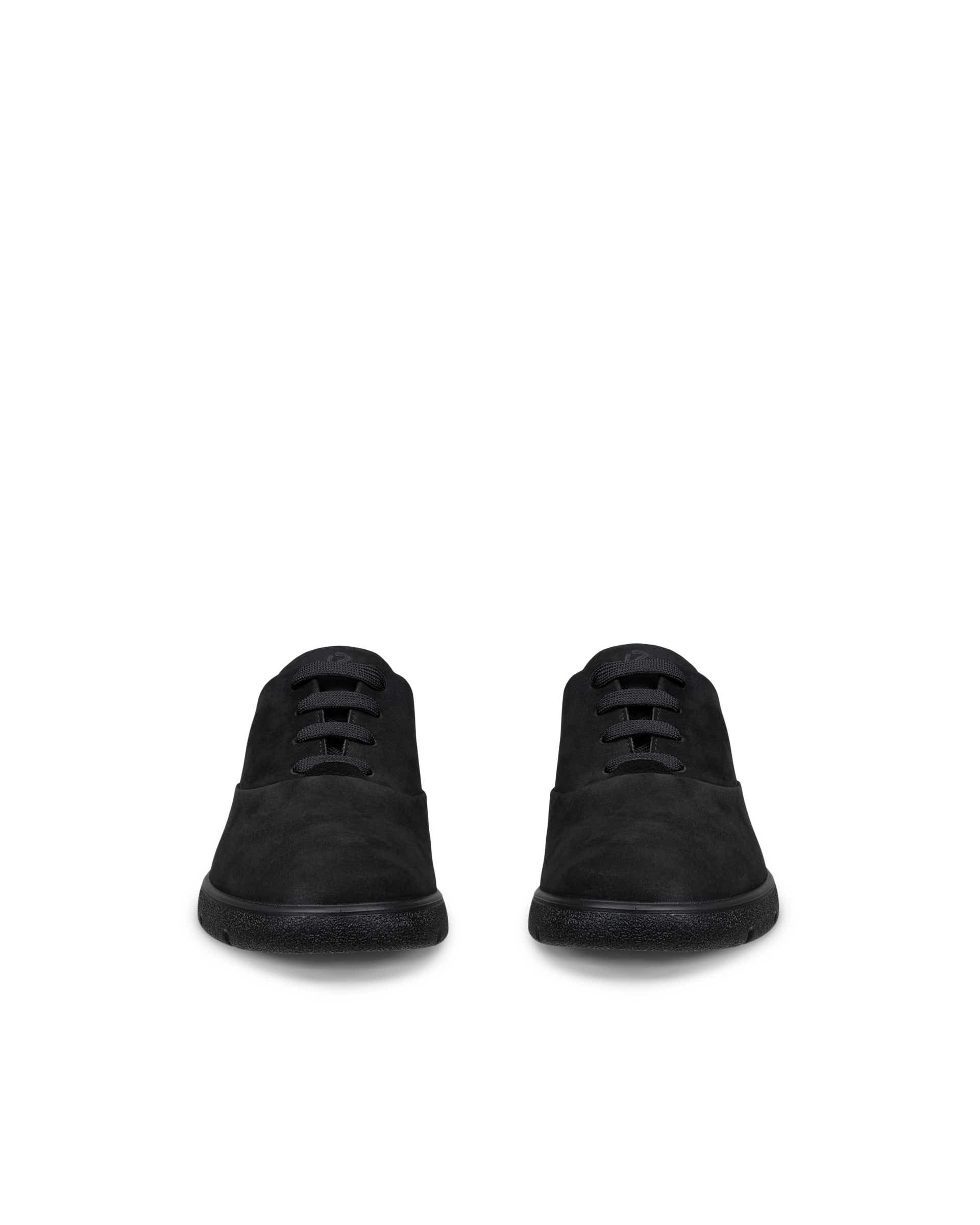 ECCO® BELLA 2 dames nubuck veterschoen - Zwart - Front pair