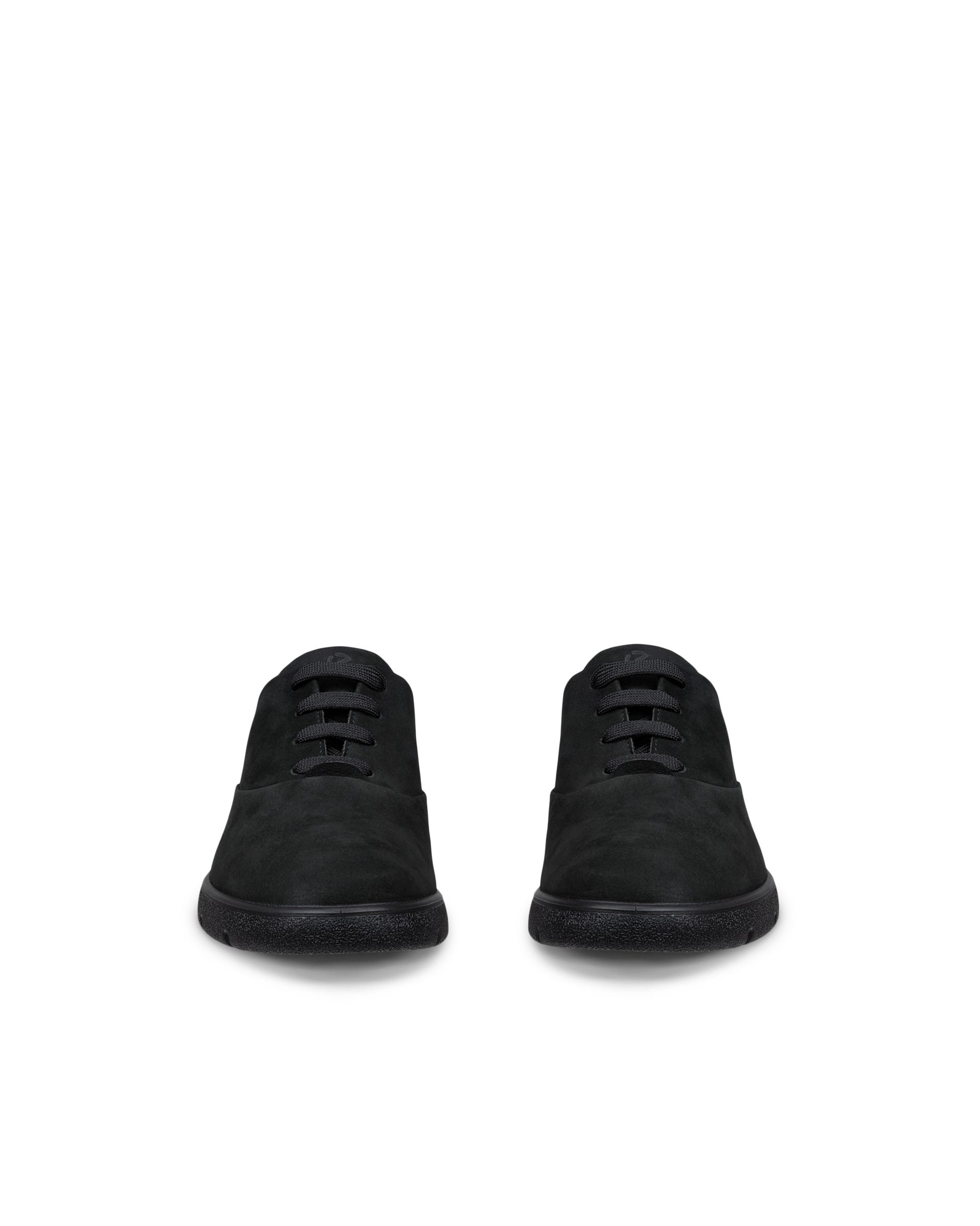 ECCO® BELLA 2 dames nubuck veterschoen - Zwart - Front pair