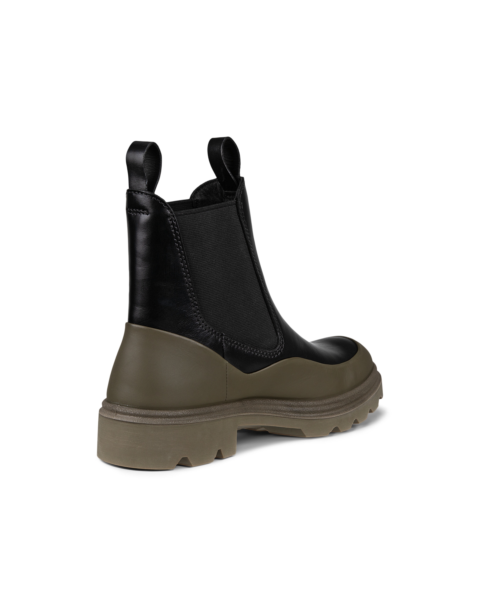 ECCO Grainer ウィメンズ レザーチェルシーブーツ - ブラック - Back