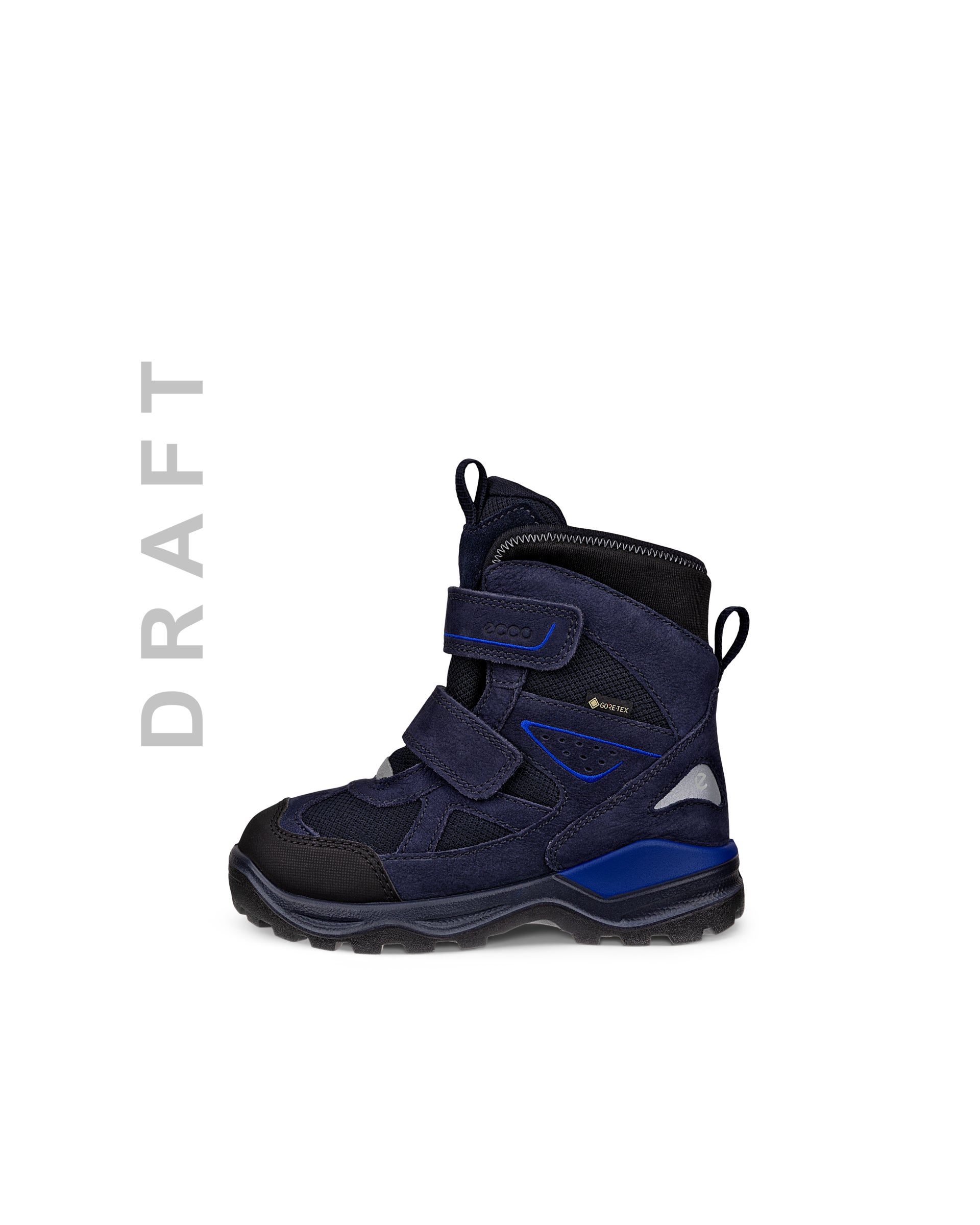 ECCO® SNOW MOUNTAIN vinterstøvle i vandtæt i nubuck til børn - Blå - Outside
