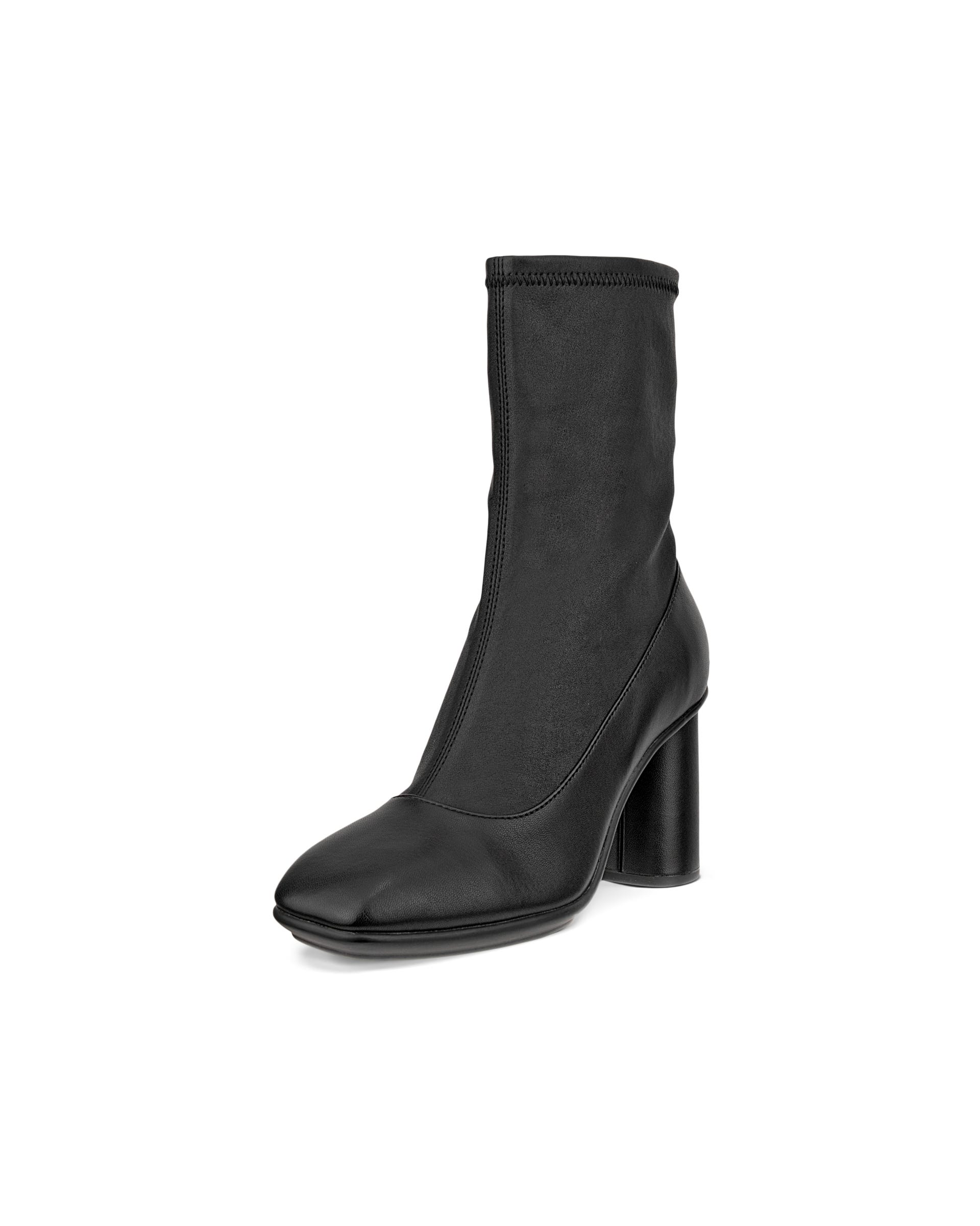 Damskie skórzane buty za kostkę ECCO® SCULPTED ALBA 65 - Czarny - Main
