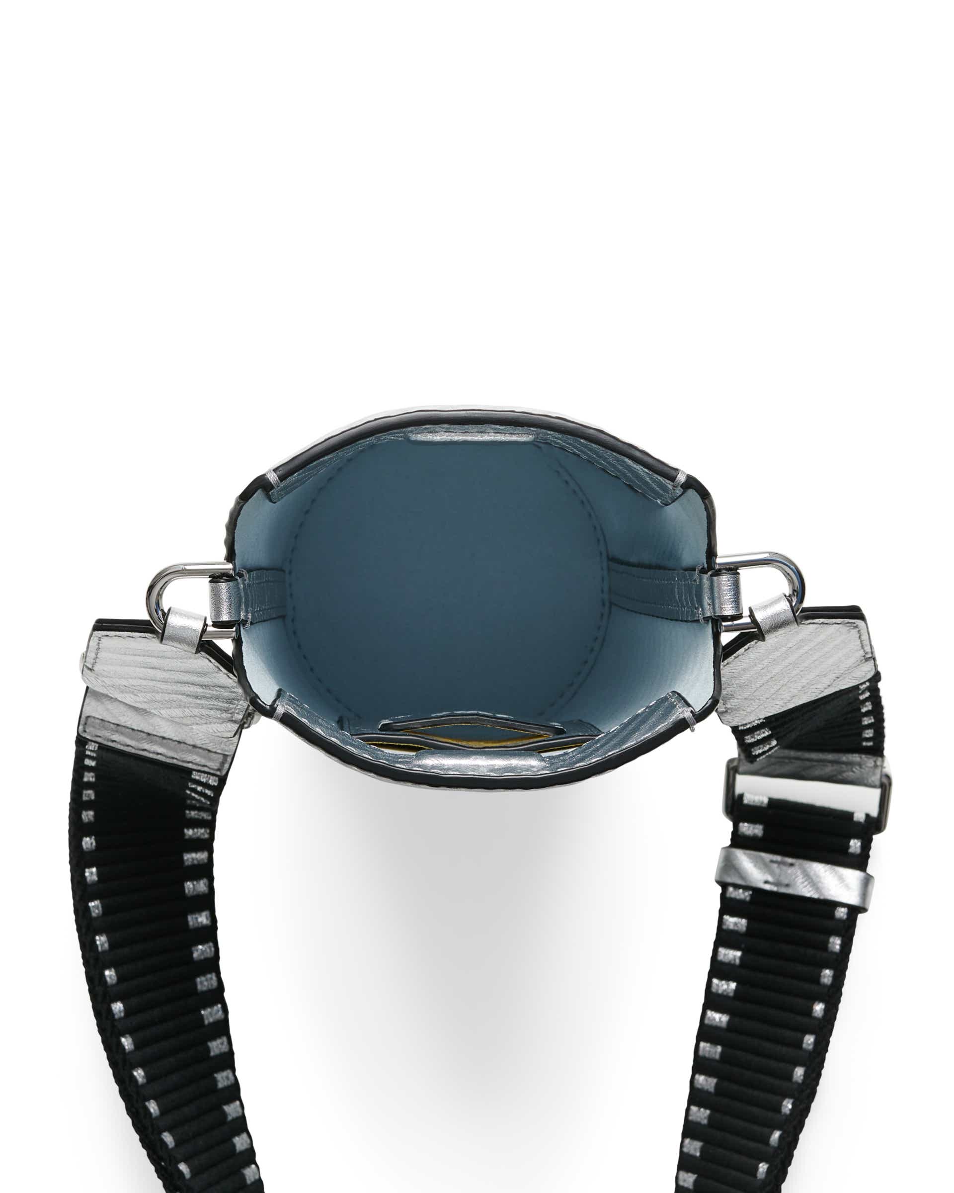 ECCO® Pot Metallic Leather Crossbody Bag - Silver - Birdeye