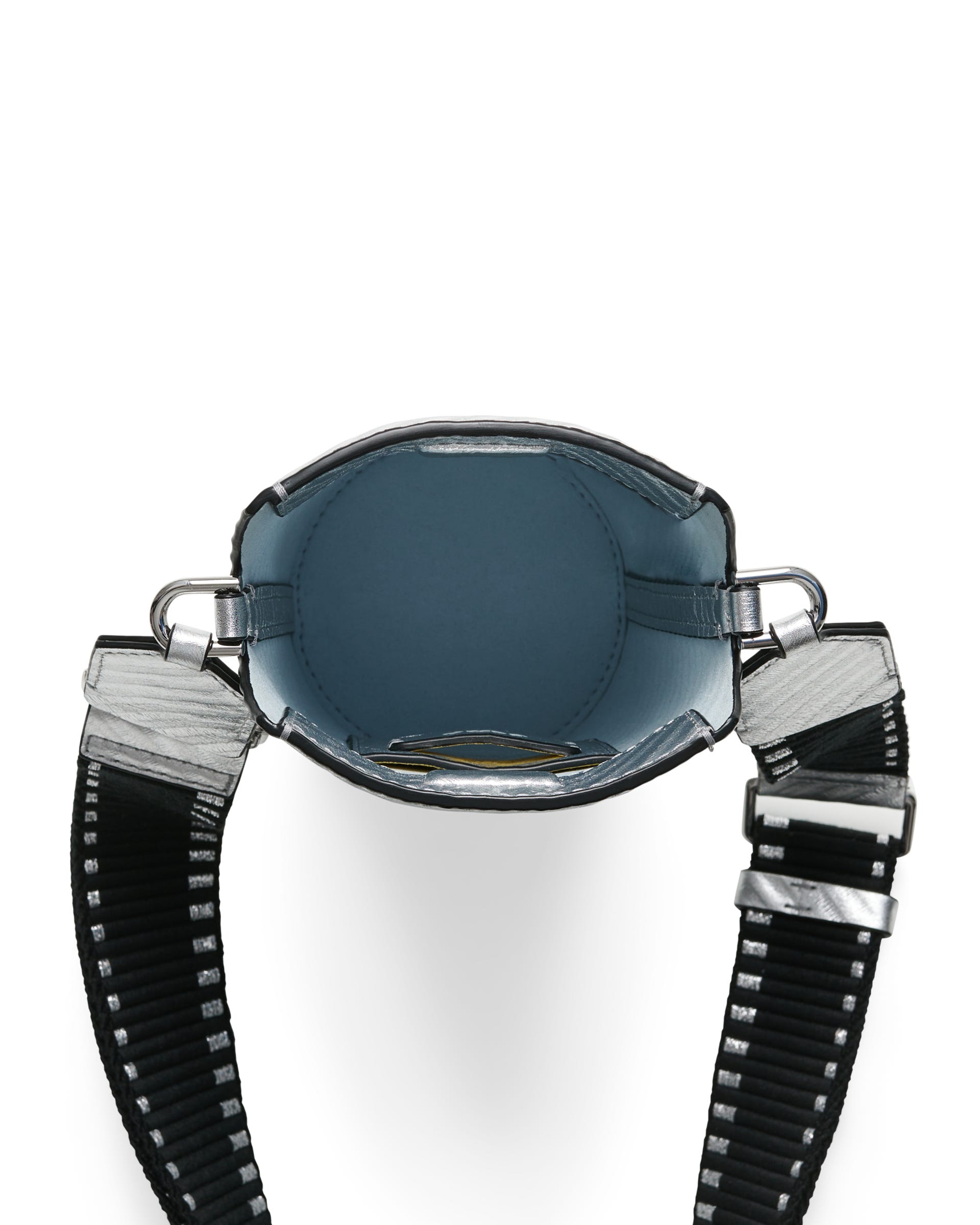 ECCO® Pot Metallic Leather Crossbody Bag - Silver - Birdeye