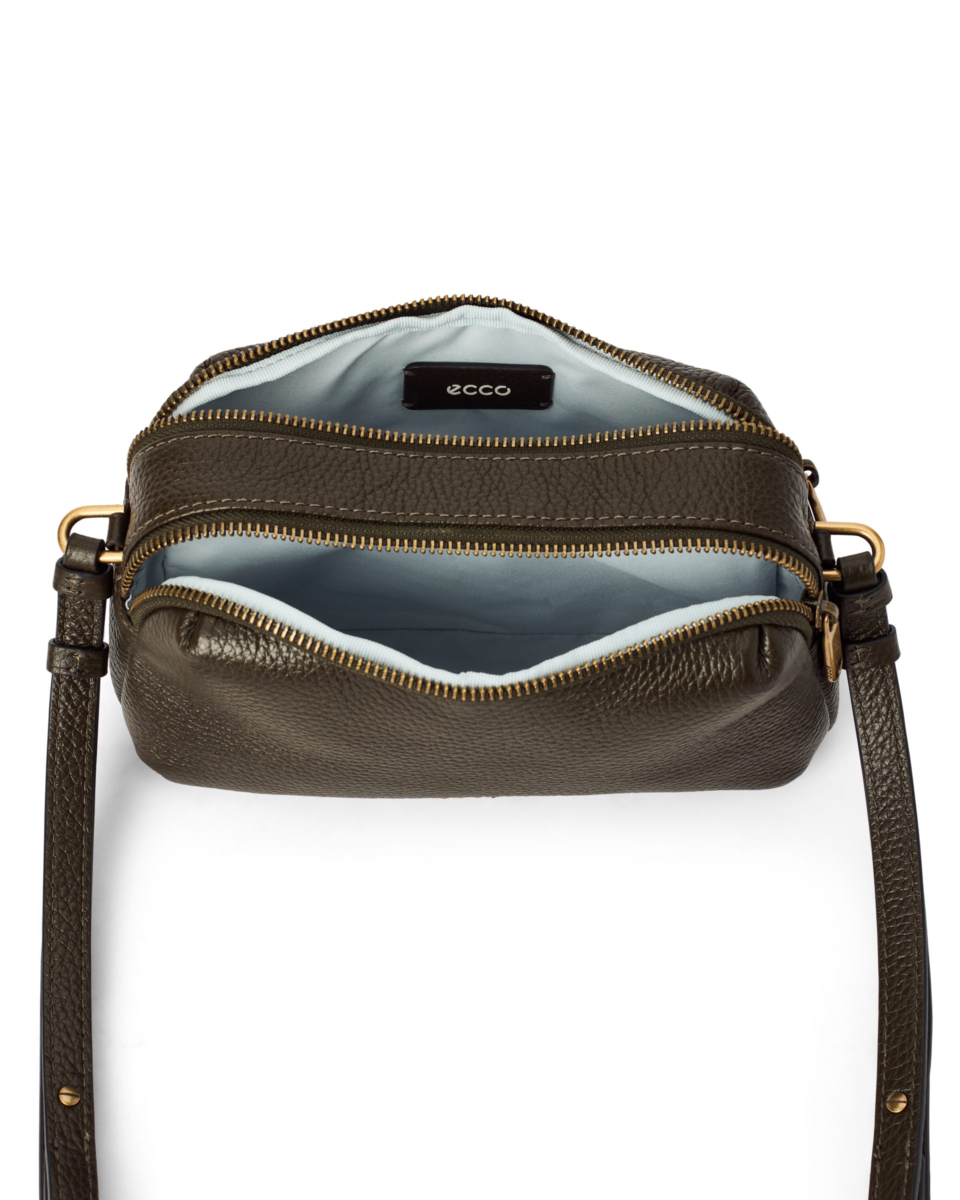 ECCO® CAMERA BAG CURVE dame kameraveske skinn - Grønn - Main