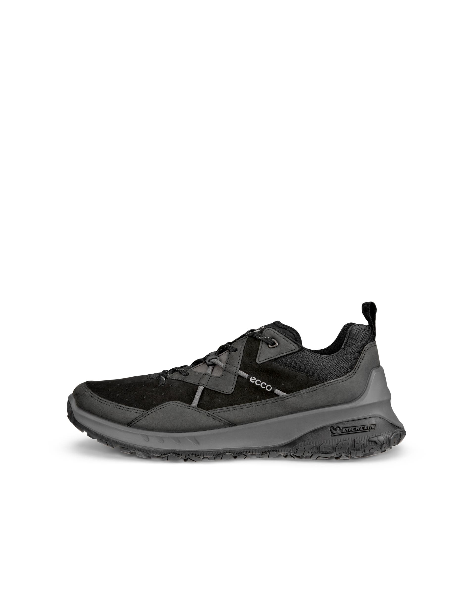 Men's ECCO® ULT-TRN Low Nubuck Hiking Shoe - Black - Outside