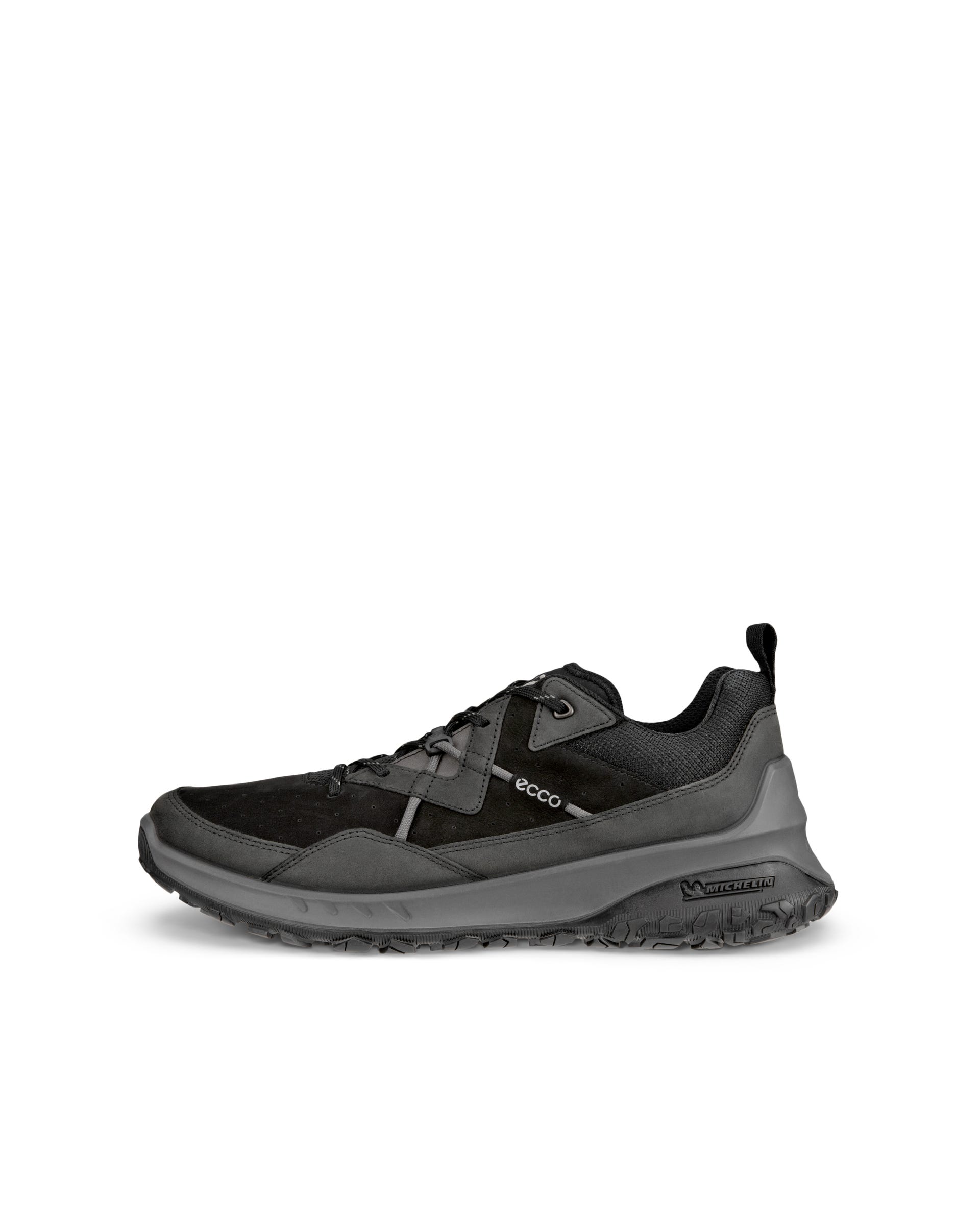Men's ECCO® ULT-TRN Low Nubuck Hiking Shoe - Black - Outside