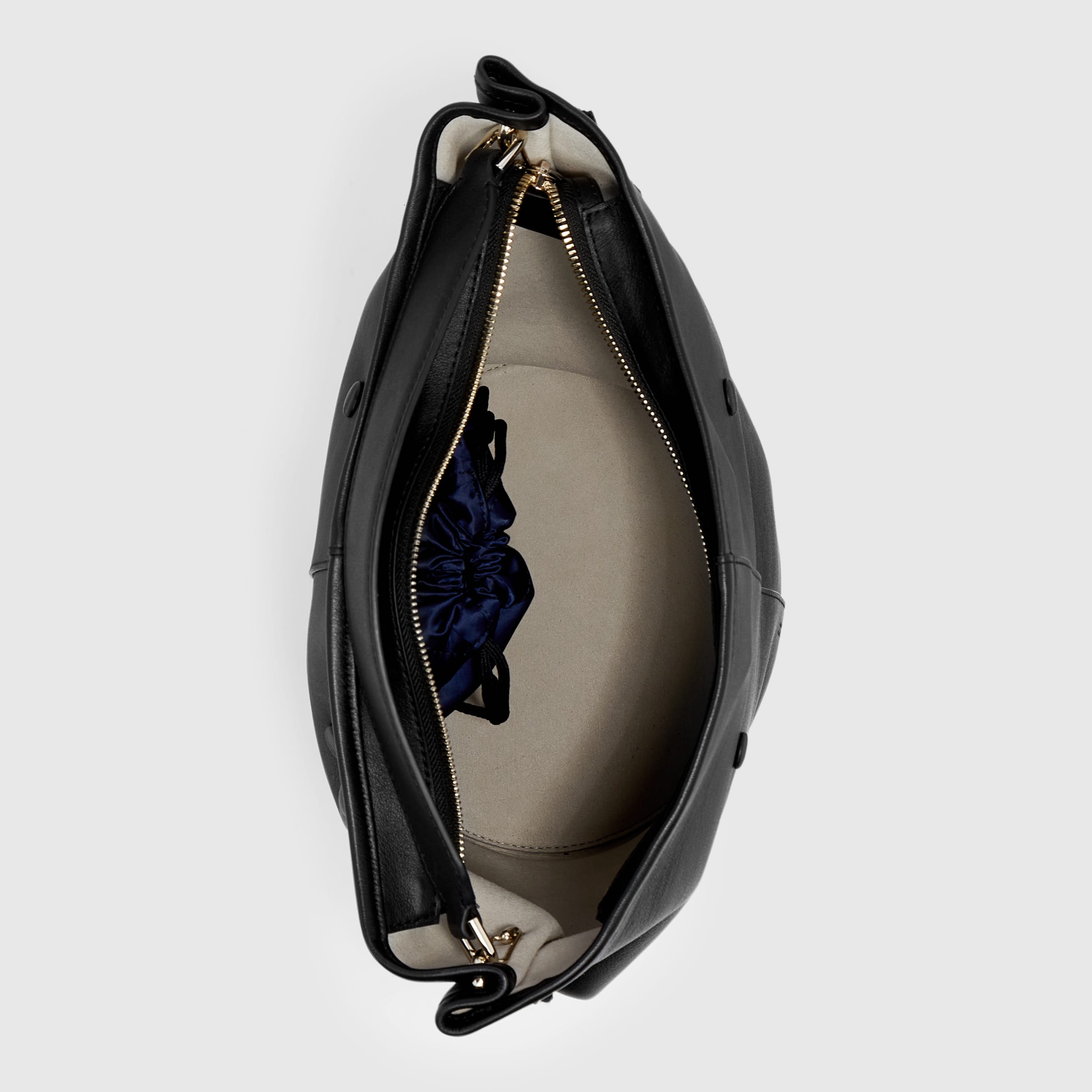 ECCO® Takeaway Leather Shoulder Bag - Black - Birdeye