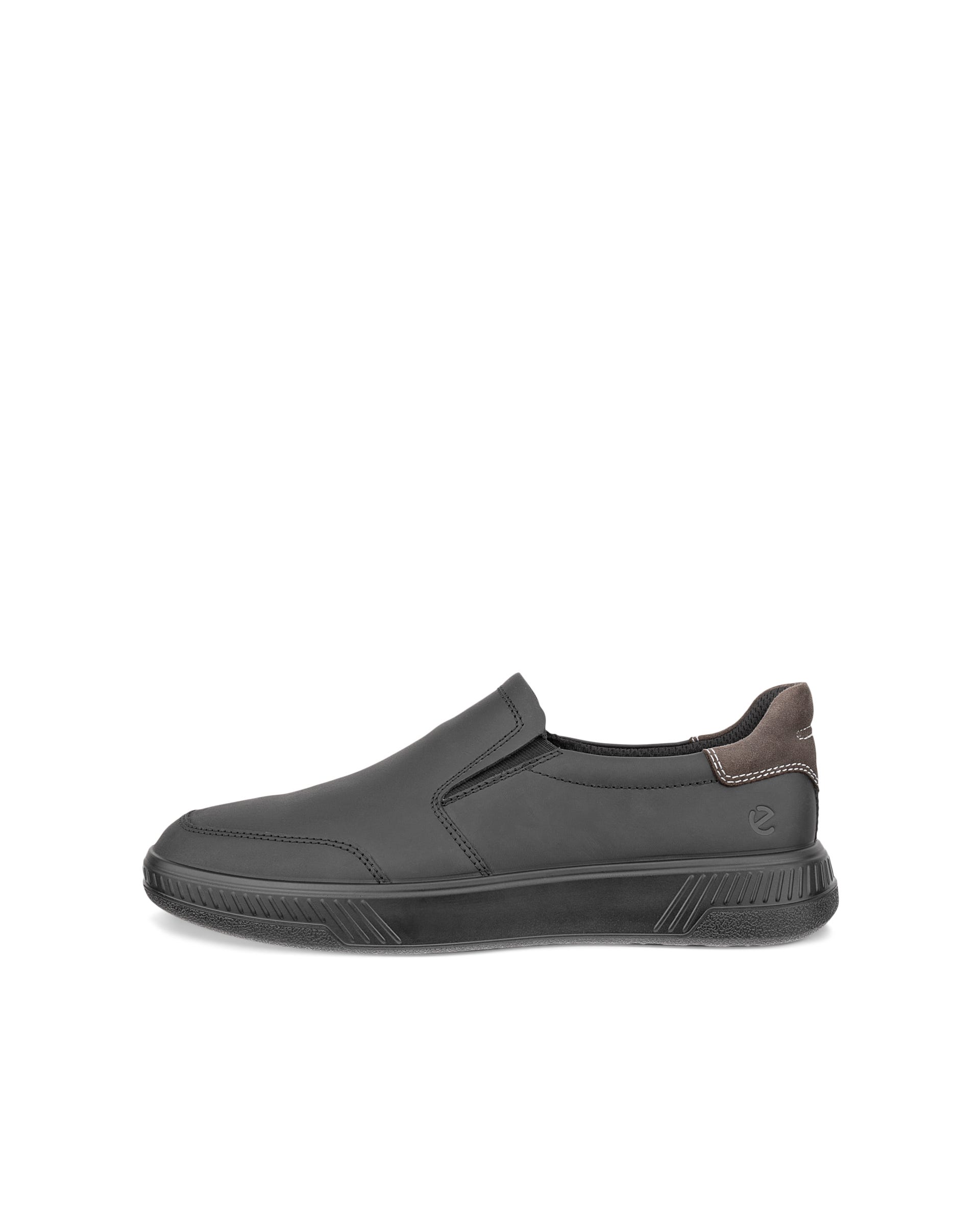 Men's ECCO® Move Nubuck Slip-On - Black - Outside