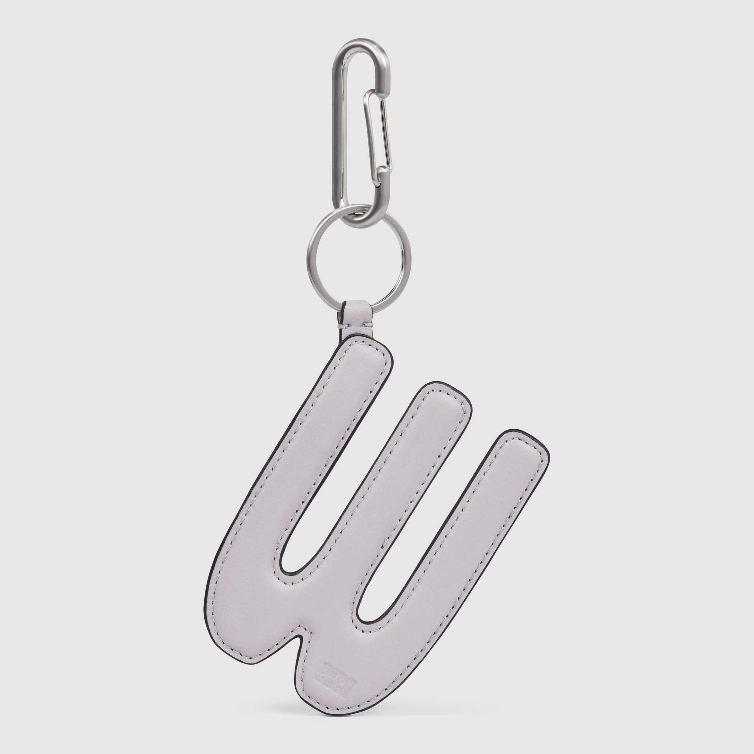 ECCO® E Padded 'W' Leather Charm - Purple - Main