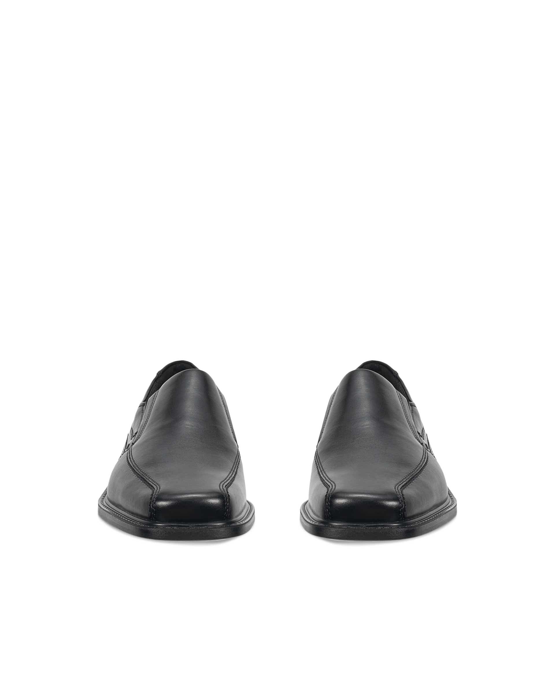 Men's ECCO® New Jersey Leather Slip-On - Black - Front pair