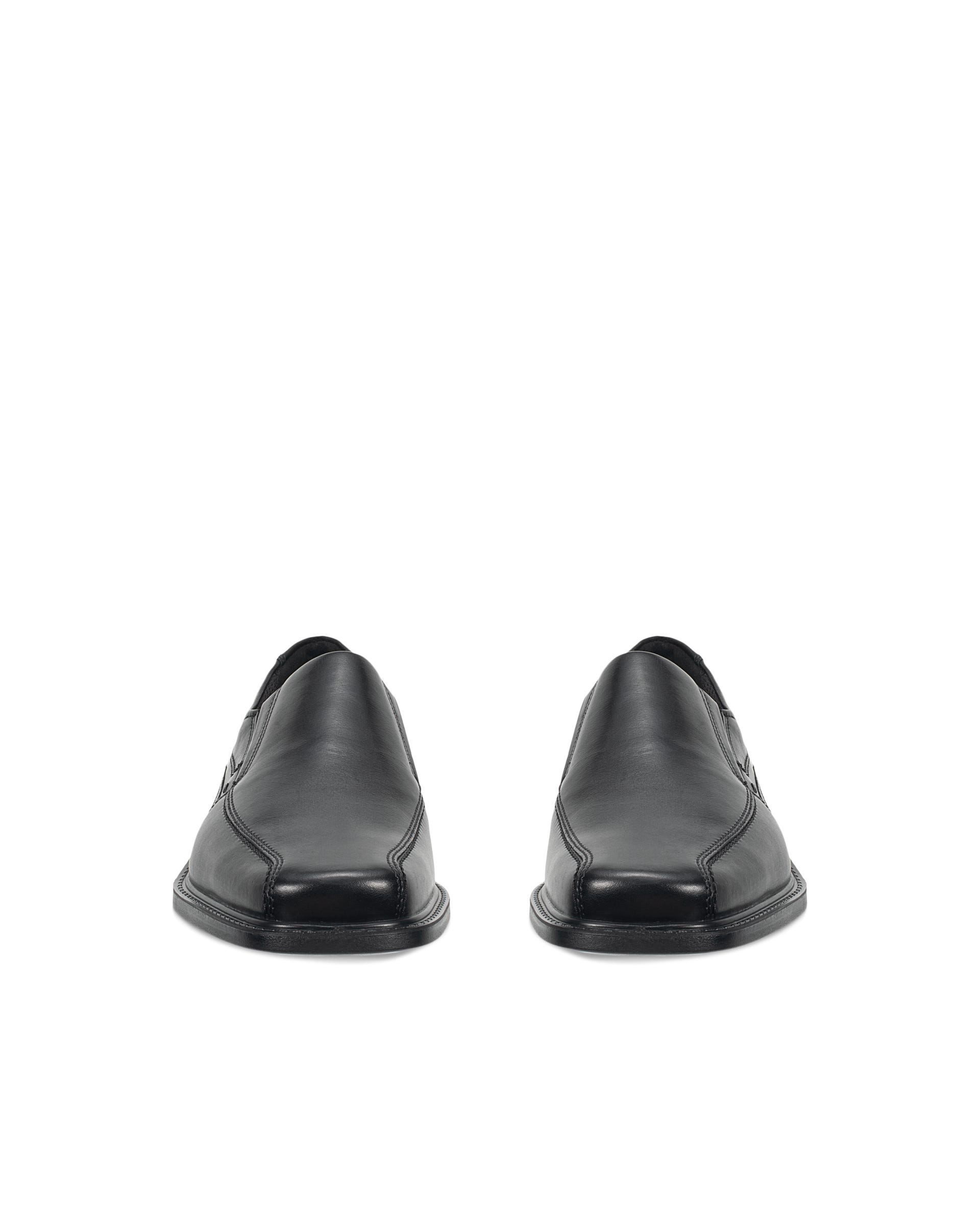Men's ECCO® New Jersey Leather Slip-On - Black - Outside