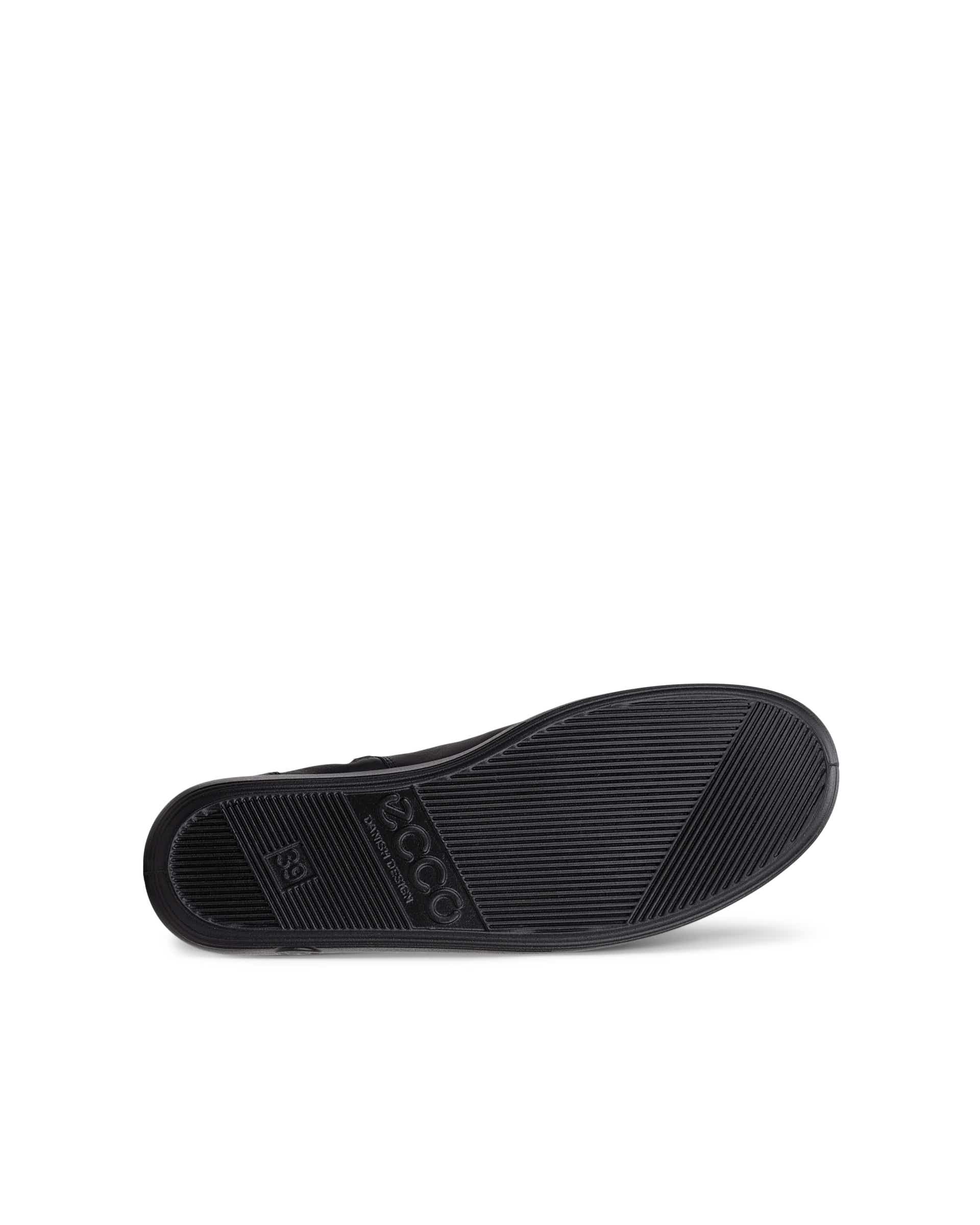 Women's ECCO® SOFT 2.0 Leather Sneaker Boot - Black - Sole