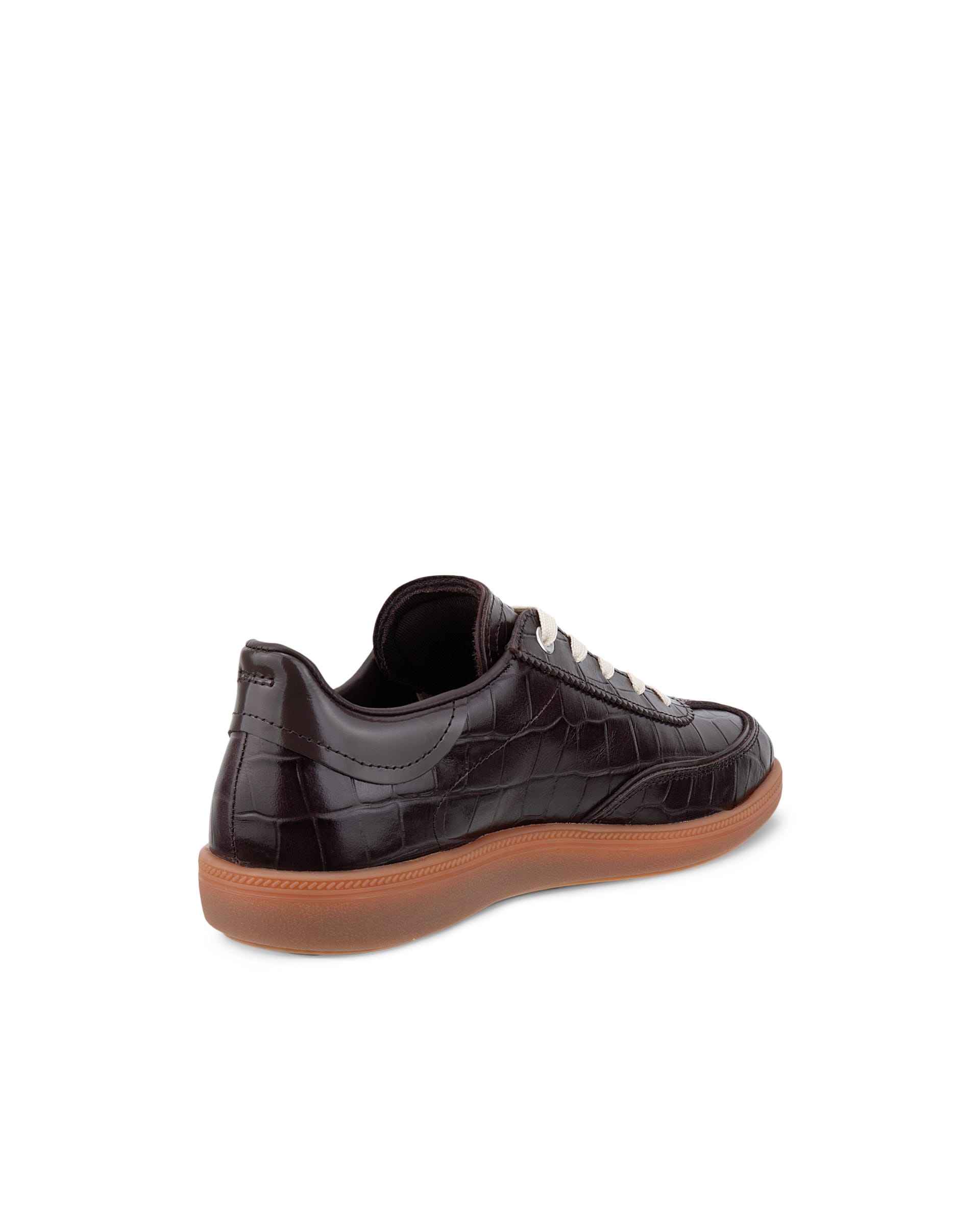 Women's ECCO® SOFT 11 Leather Trainer - Purple - Back