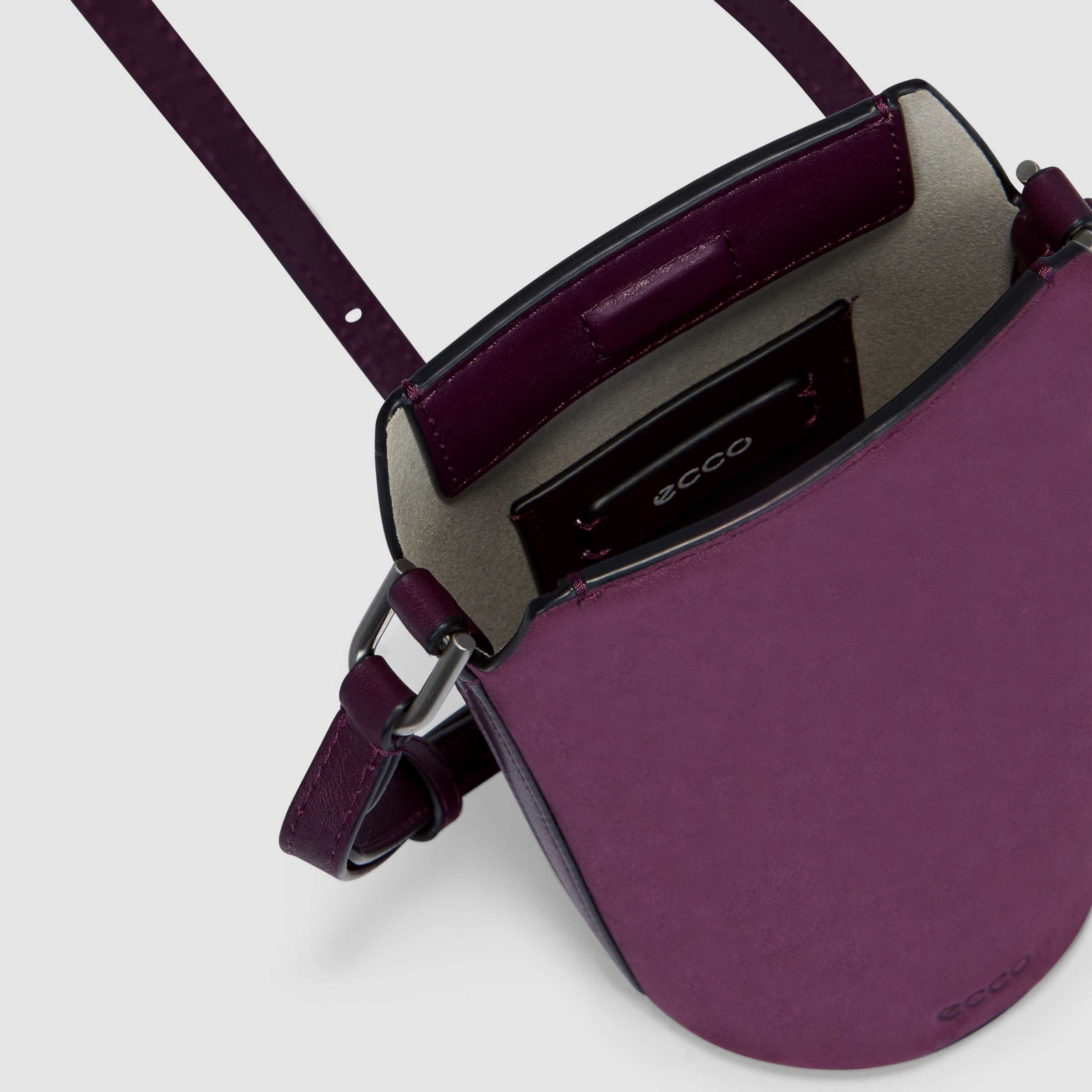 ECCO® Pot Hybrid Leather Crossbody Bag - Purple - Inside