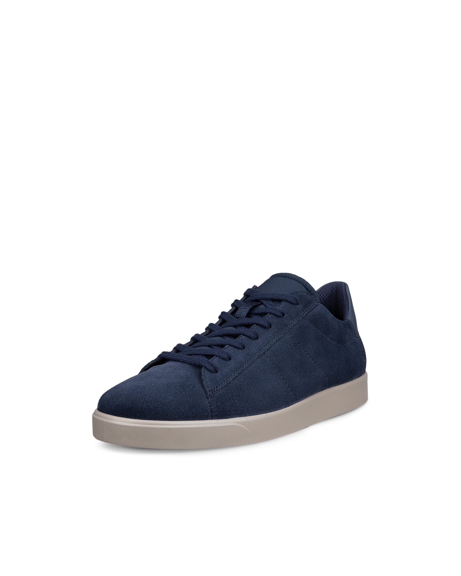 ECCO® STREET LITE herre sneakers semsket skinn - Blå - Main