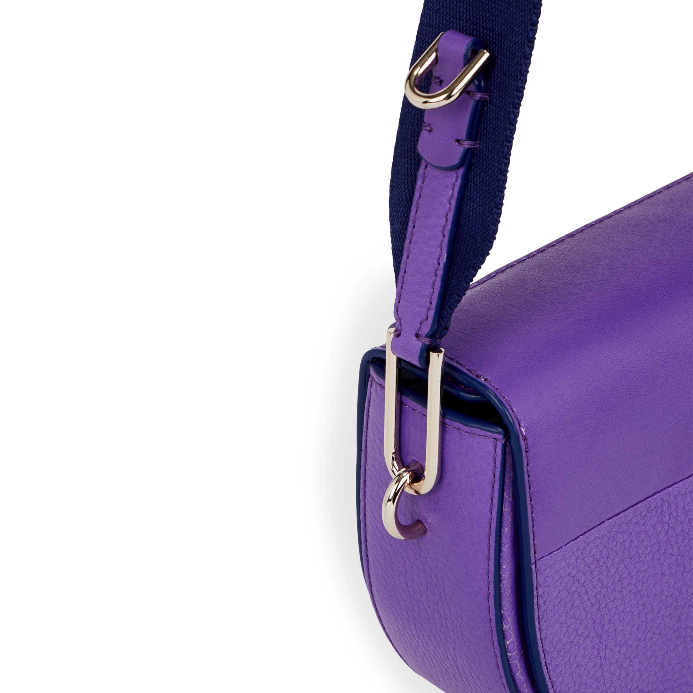 ECCO® Saddle Leather Crossbody Bag - Purple - Detail-1