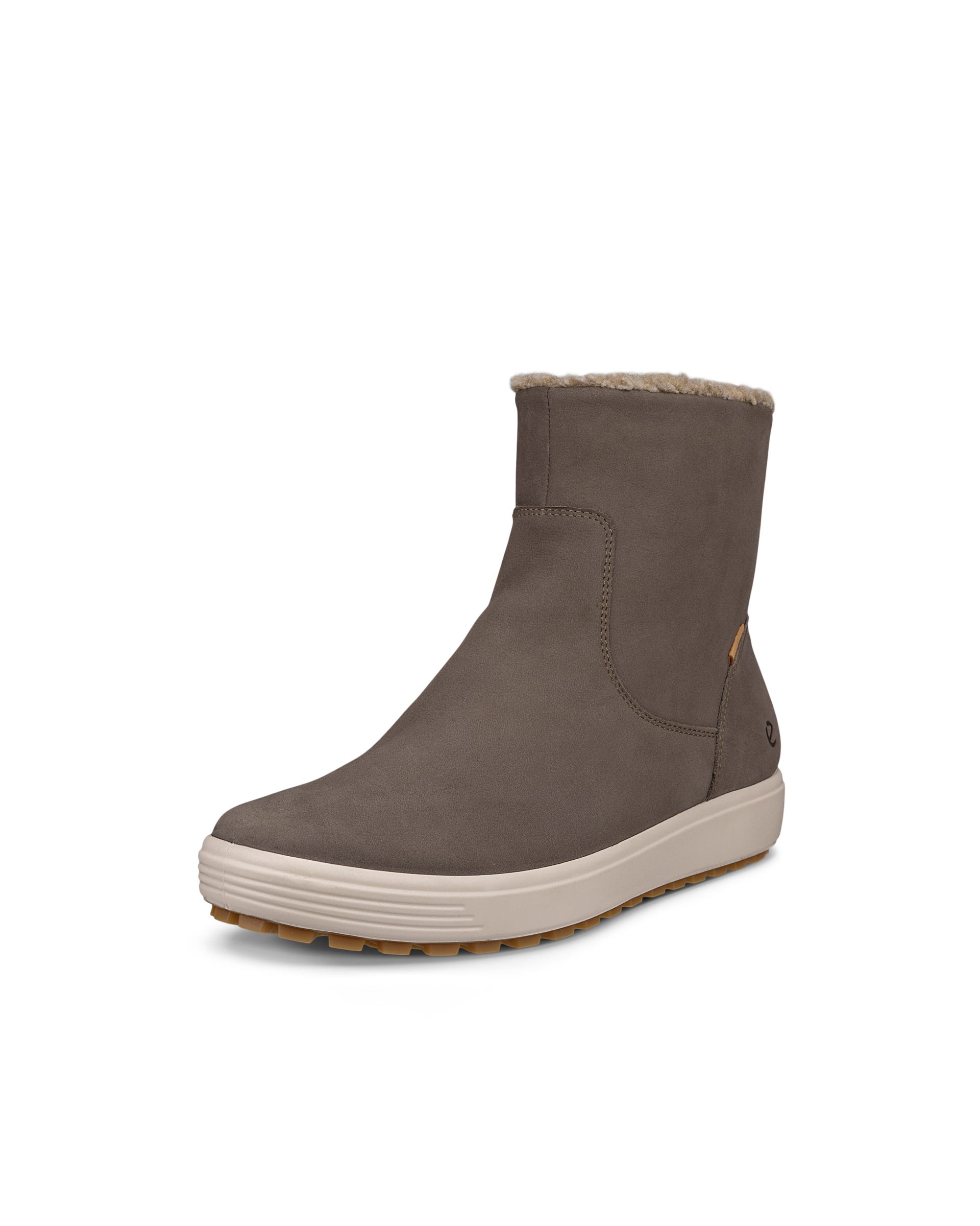 ECCO® SOFT 7 Damen Halbhoher Stiefel aus Nubukleder - Braun - Main