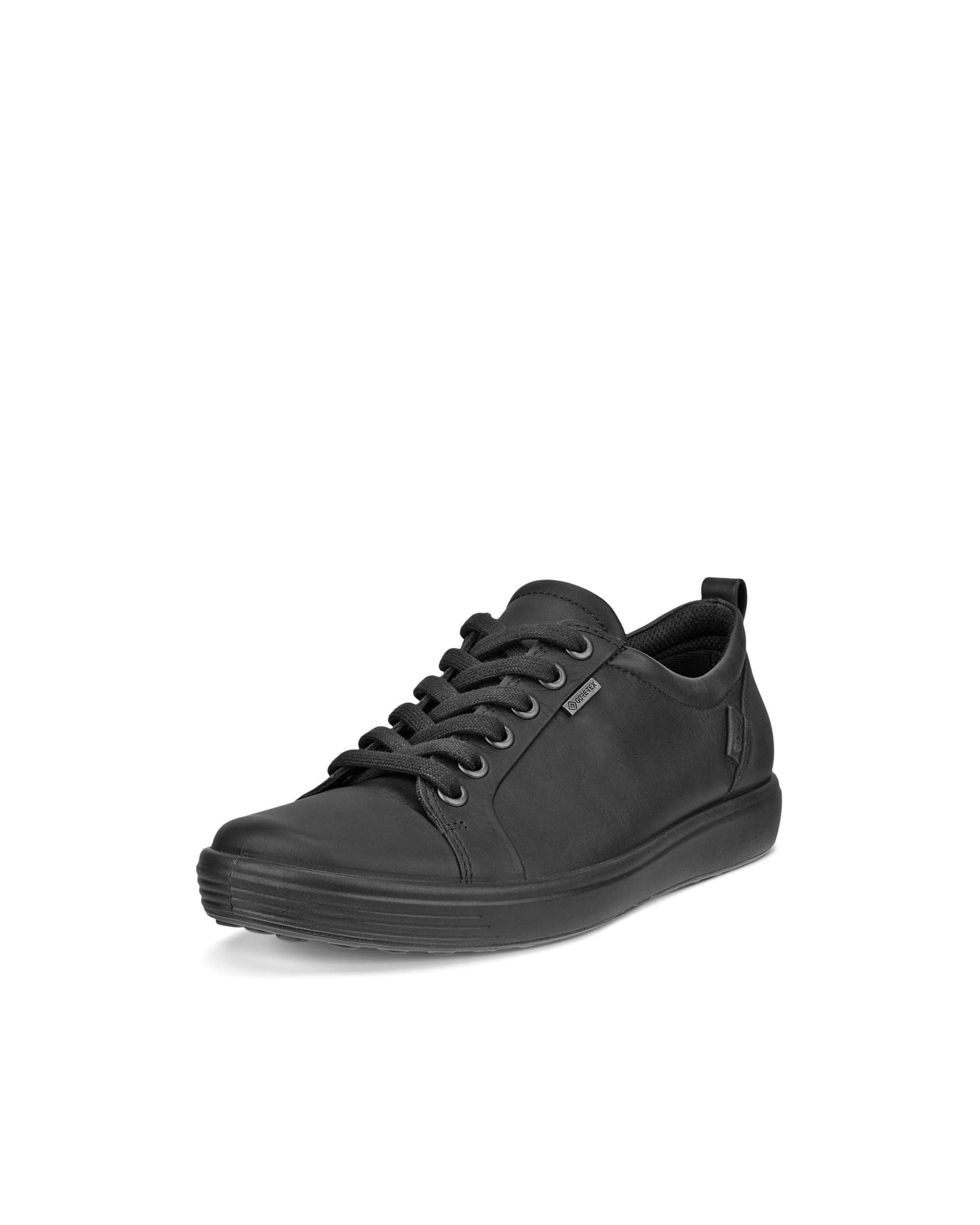 ECCO® Soft 7 baskets en cuir Gore-Tex pour femme - Noir - Main