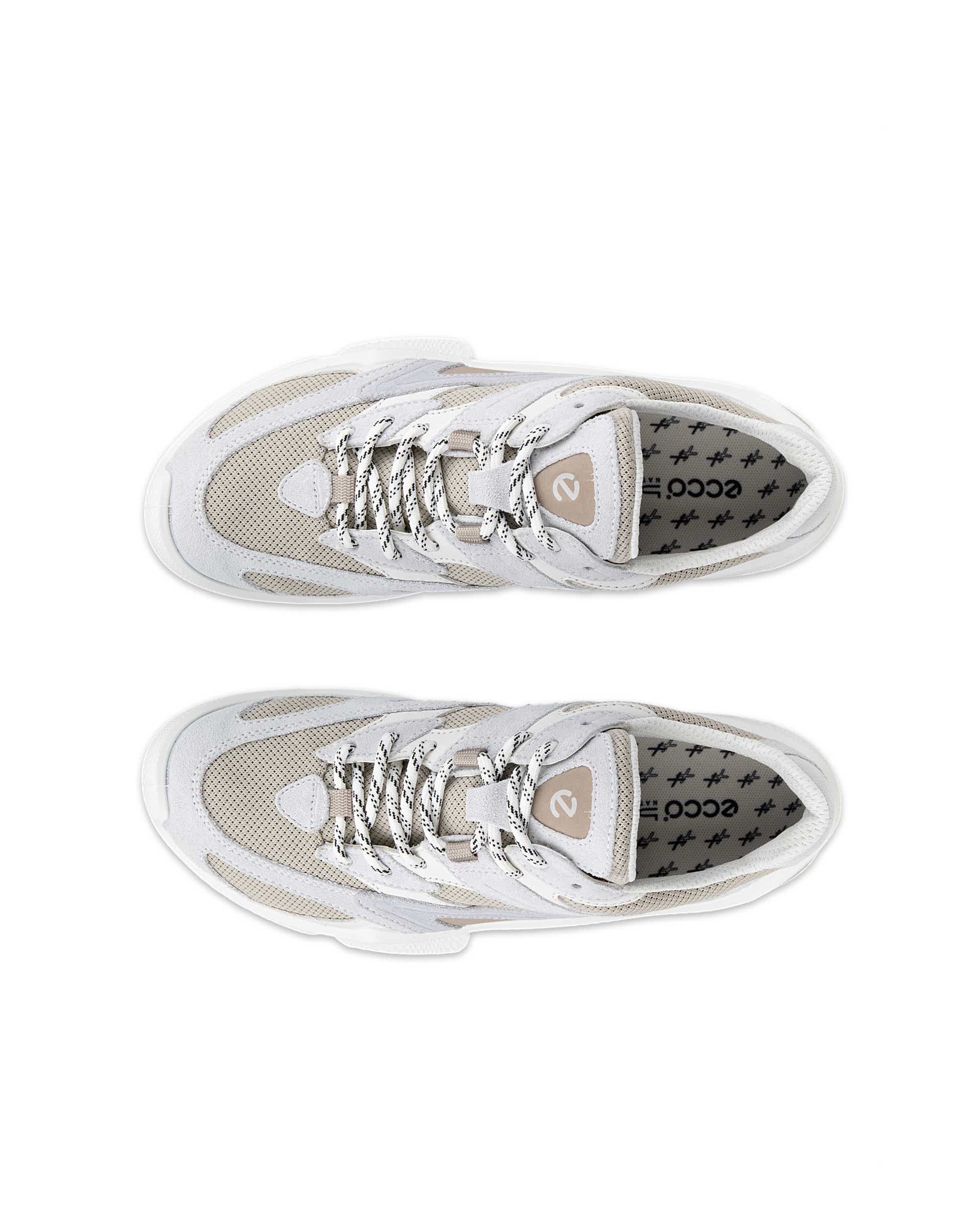 ECCO BIOM C2-TRAIL WOMEN ウィメンズ レザーGore-Texスニーカー - ホワイト - Top left pair
