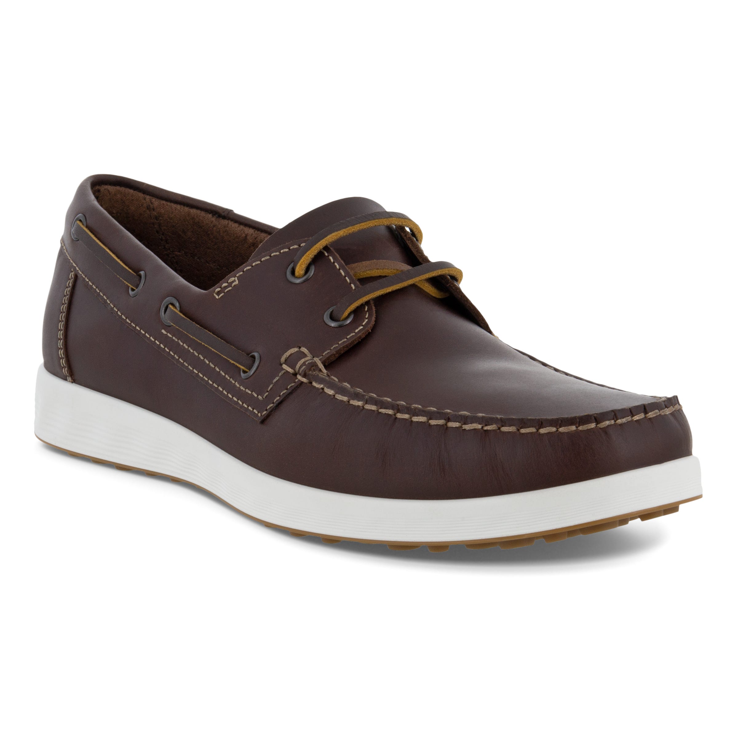 Men's ECCO® S Lite Moc Leather Moccasin - Brown - Main