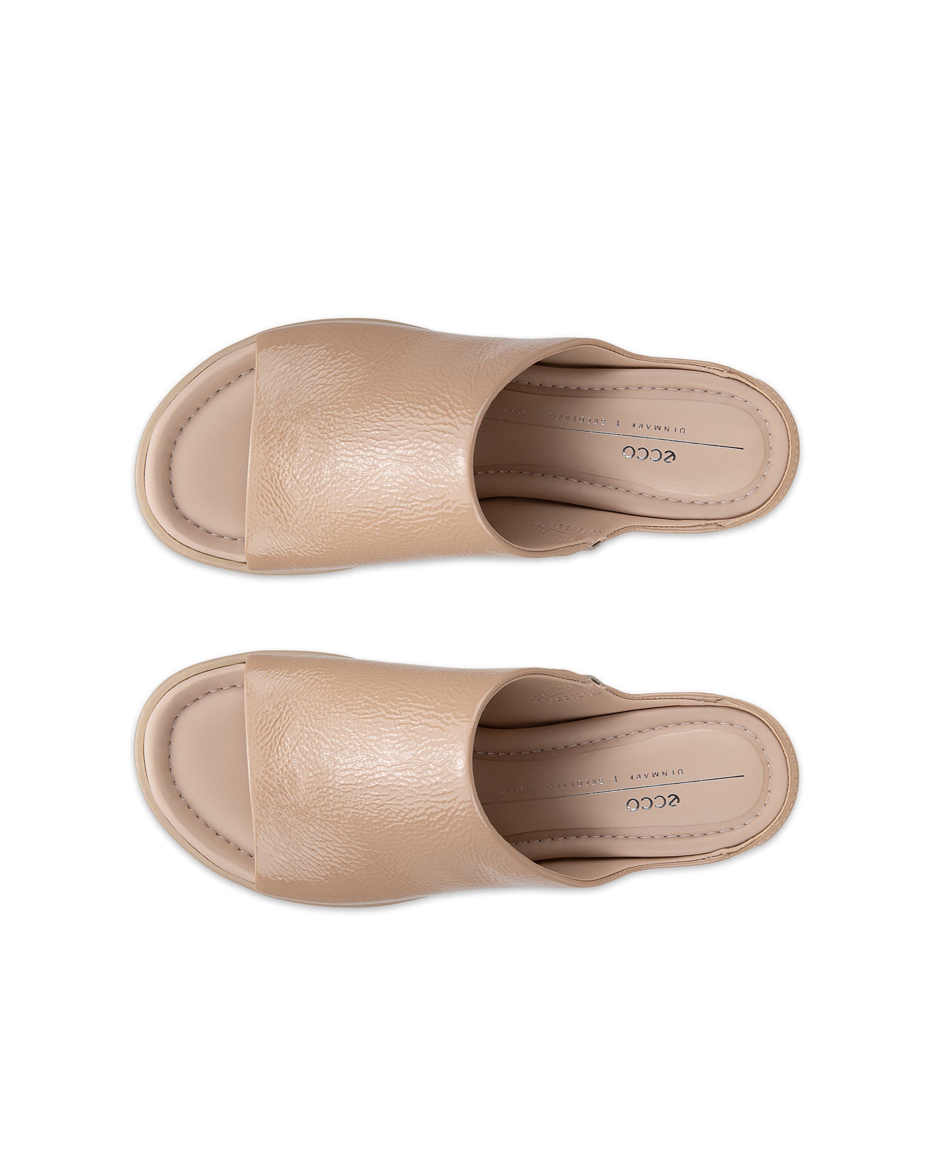 ECCO Sculpted LX 35 ウィメンズ レザーミュールサンダル - ブラウン - Top left pair