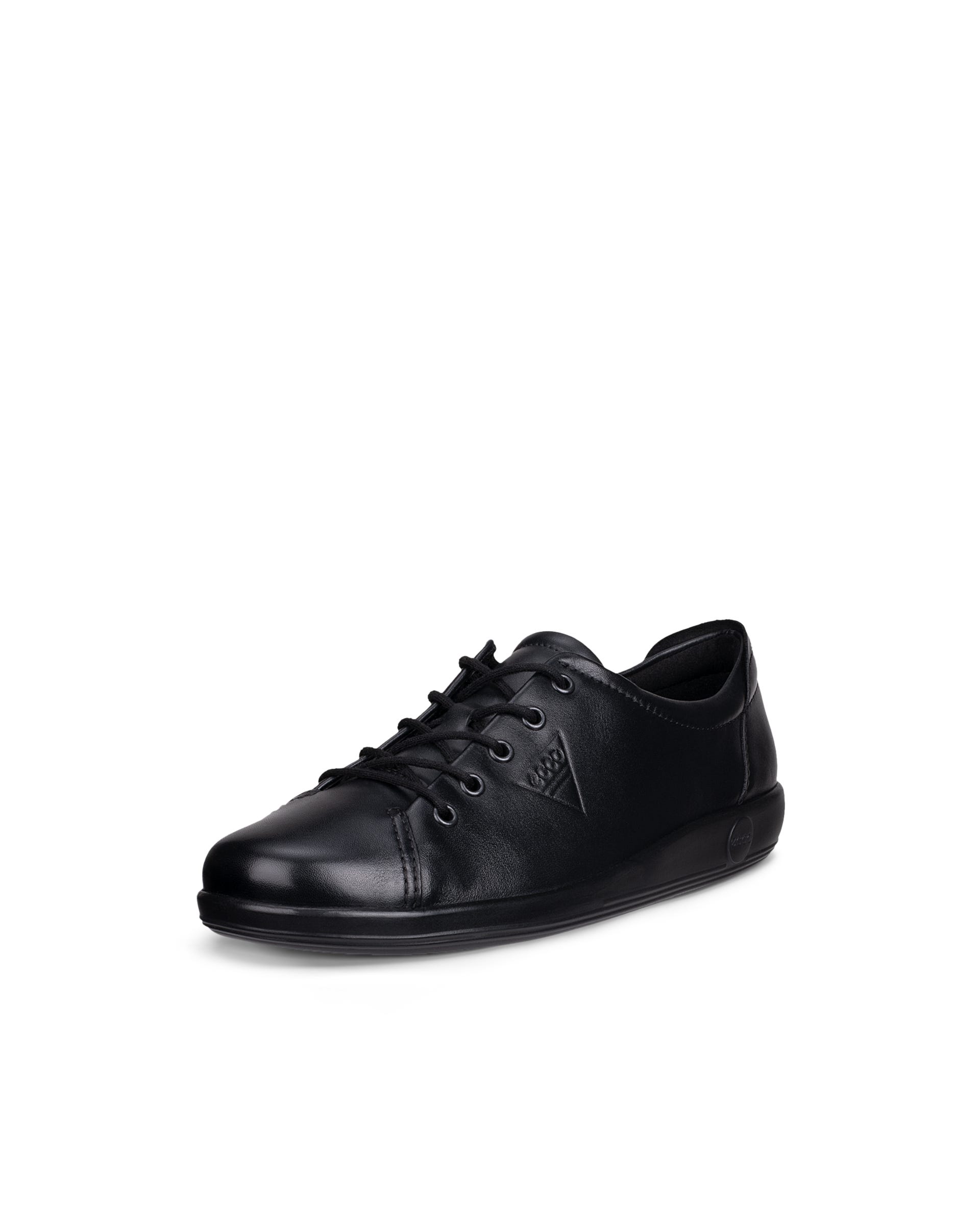 ECCO SOFT 2.0 LACE SHOE - Black - Outside