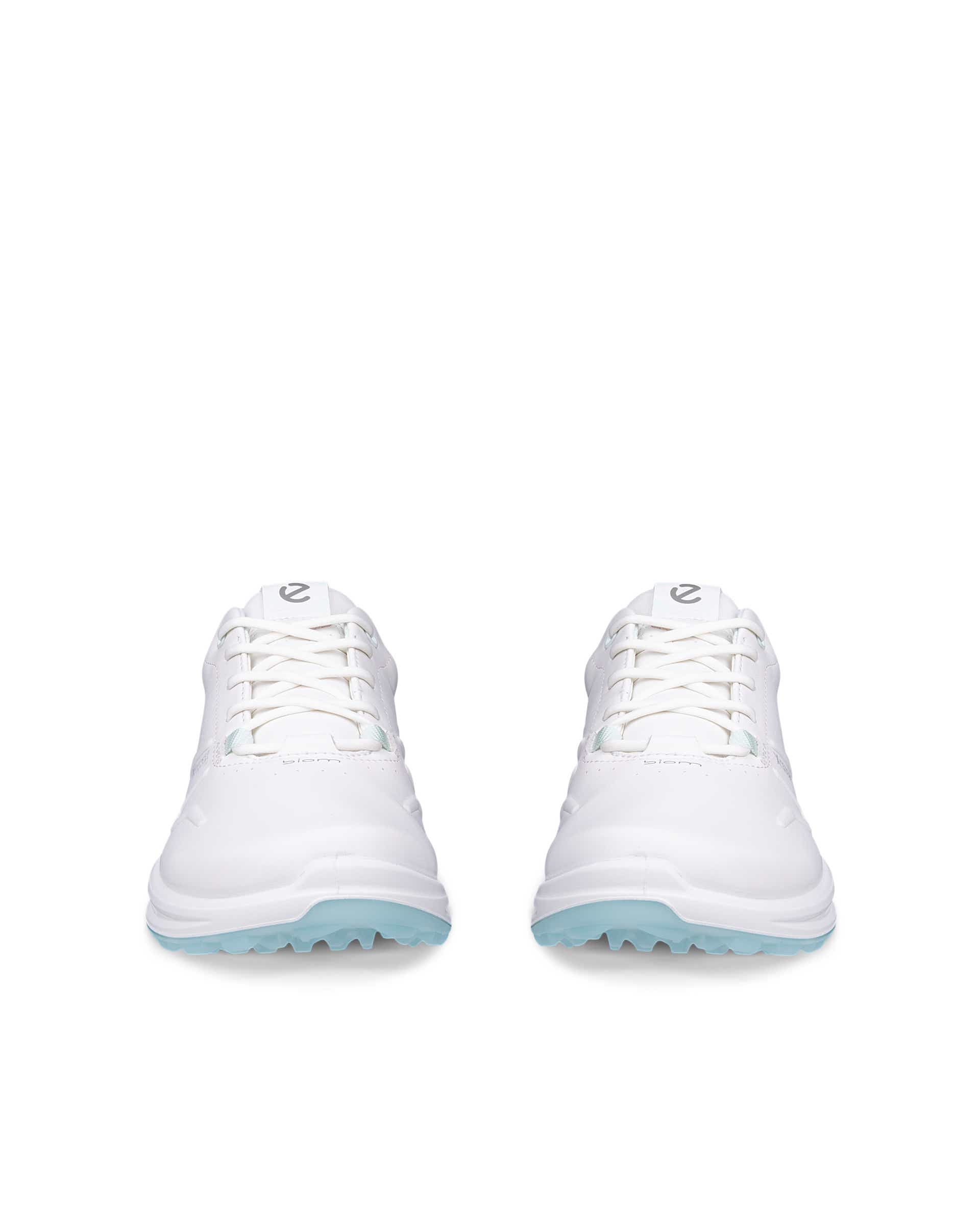 Women's ECCO® Golf Biom H6 Leather Waterproof Golf Shoe - White - Front pair