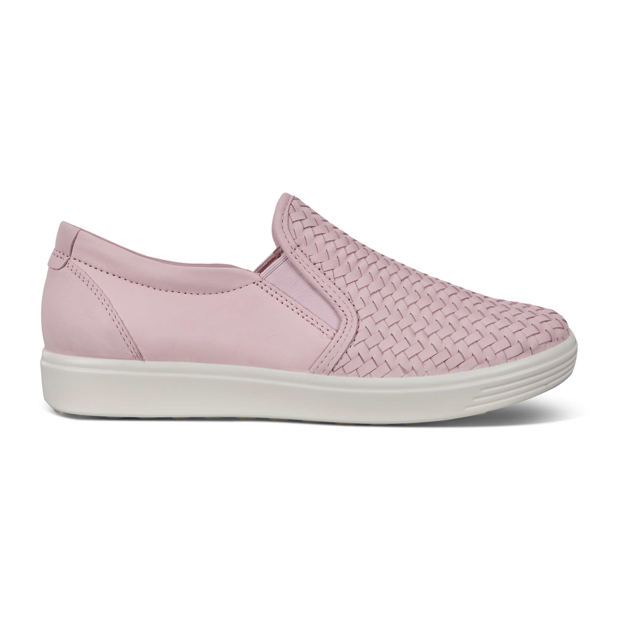 ECCO Women's Soft 7 Slip-On Sneakers - Pink - Outside