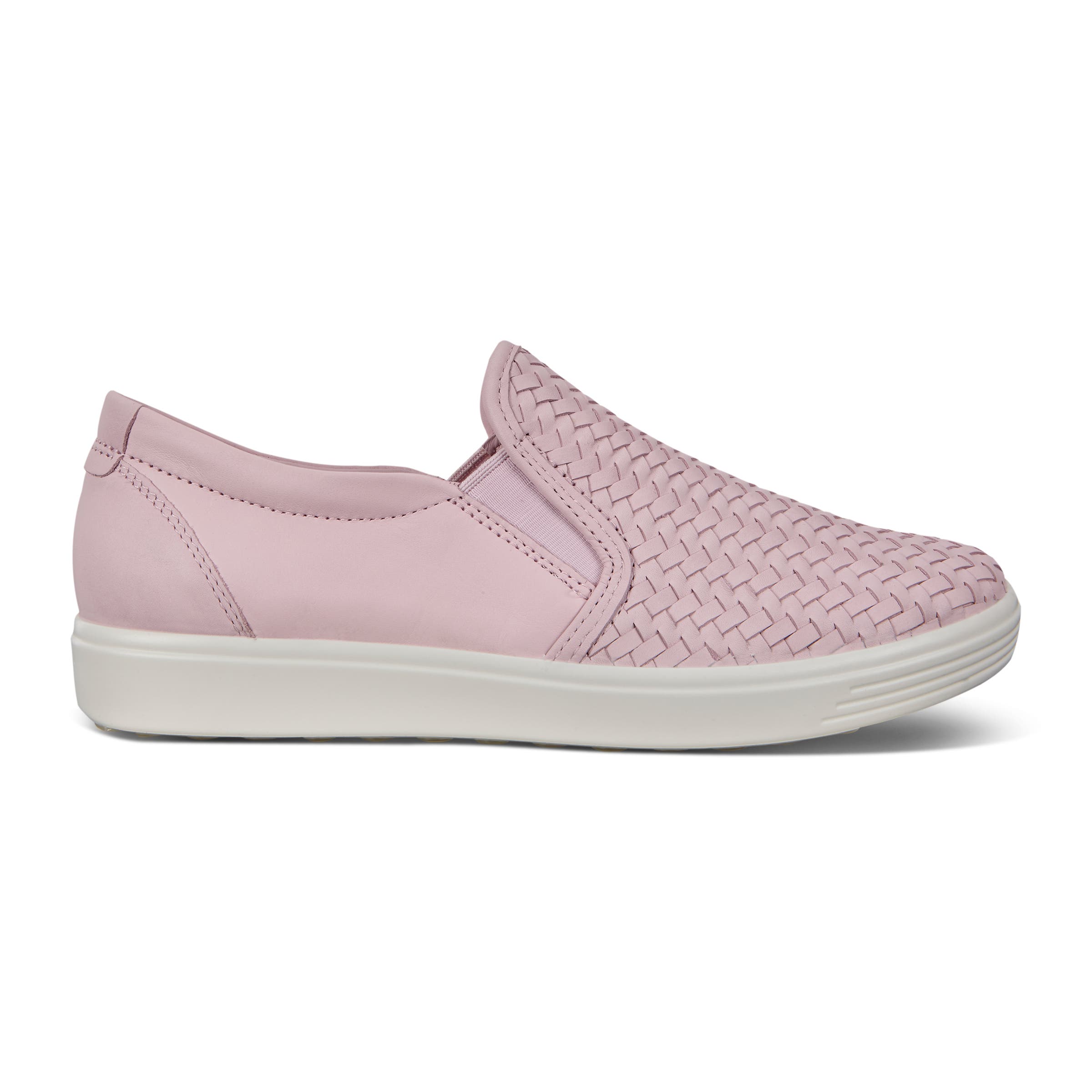 ECCO Women's Soft 7 Slip-On Sneakers - Pink - Outside