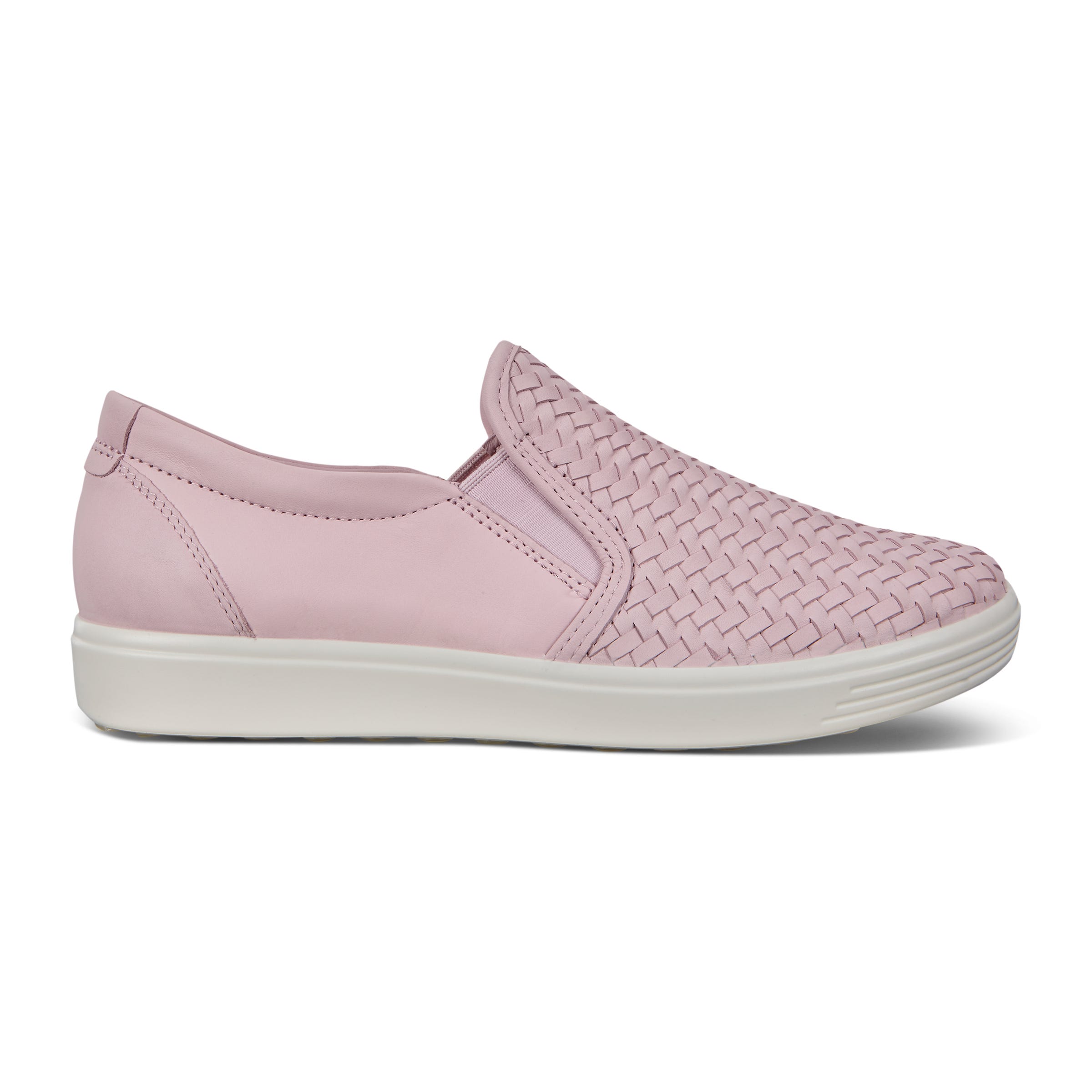 ECCO Women's Soft 7 Slip-On Sneakers - Pink - Outside