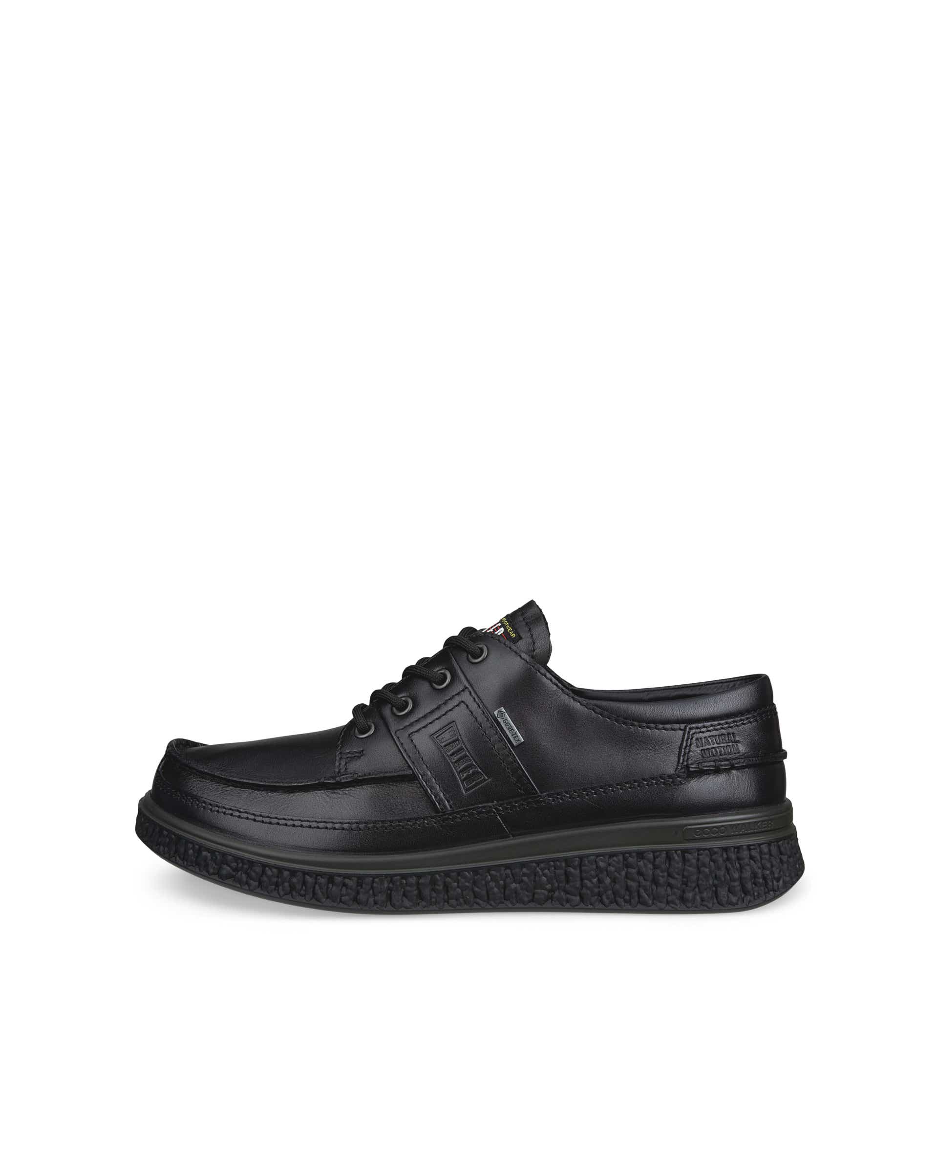 Miesten ECCO® WALKER 3.0 nahkainen Gore-Tex -kenkä mokkasiinisaumalla - Musta - Outside