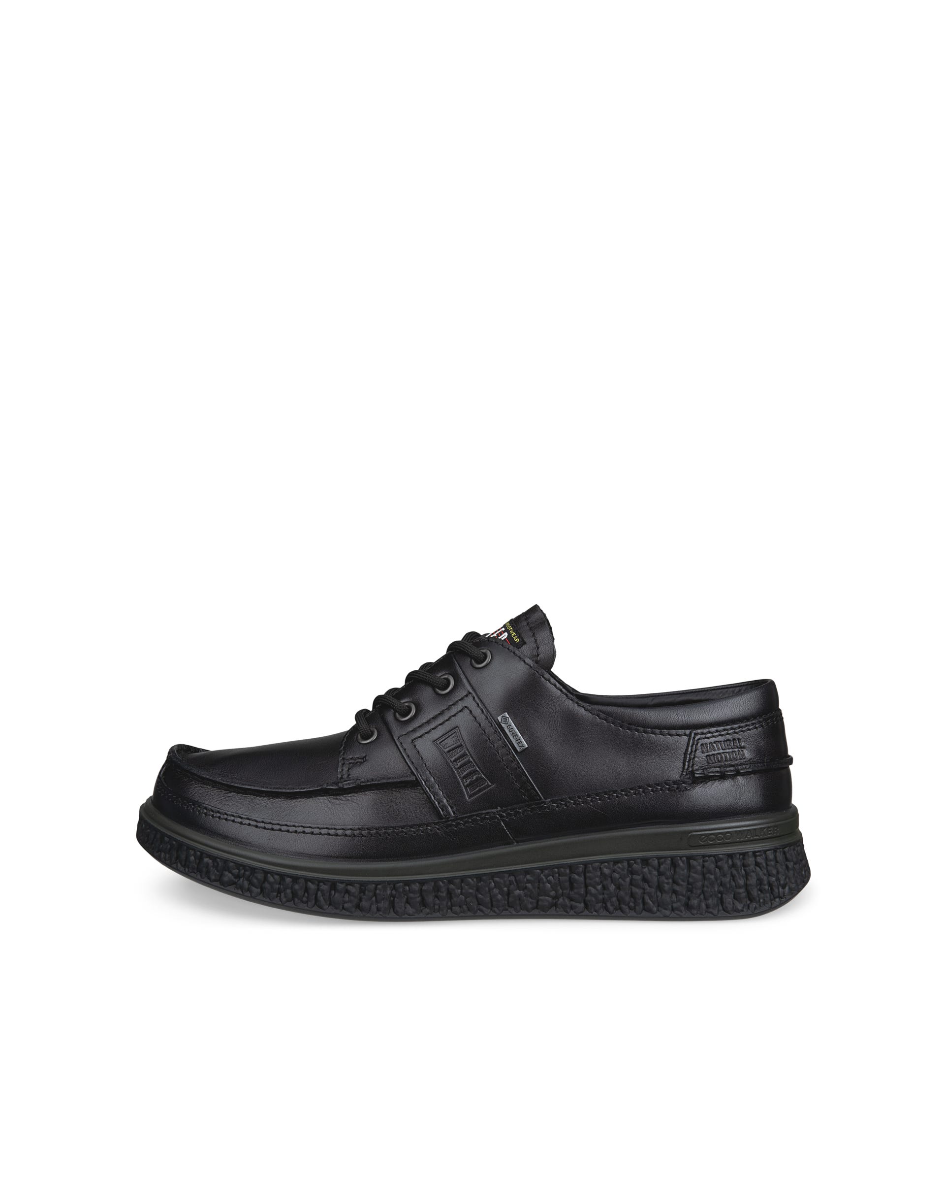 ECCO® WALKER 3.0 sko i ruskind med mokkasintå til herrer - Sort - Outside