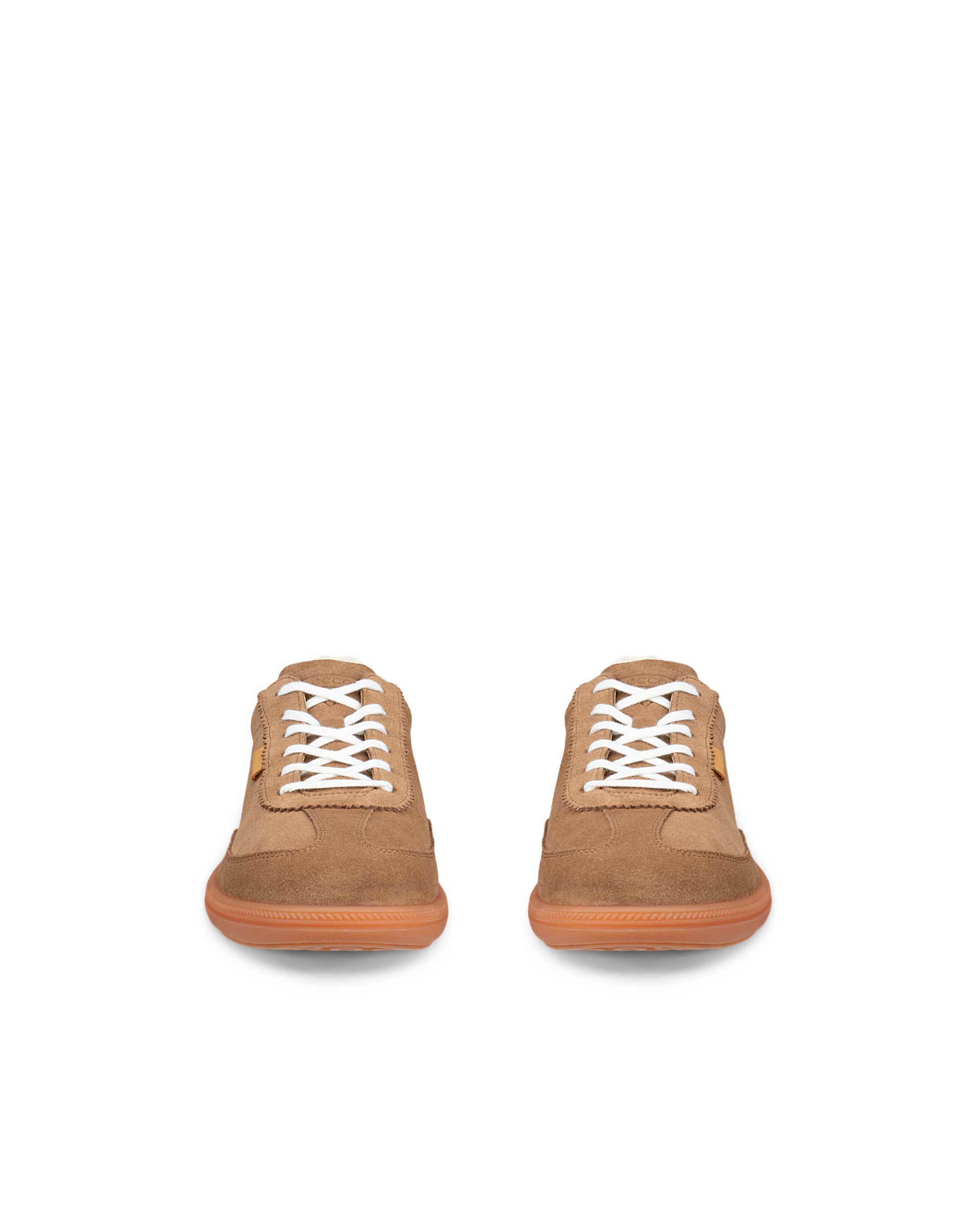 ECCO® SOFT 11 dames suède sneaker - Bruin - Front pair