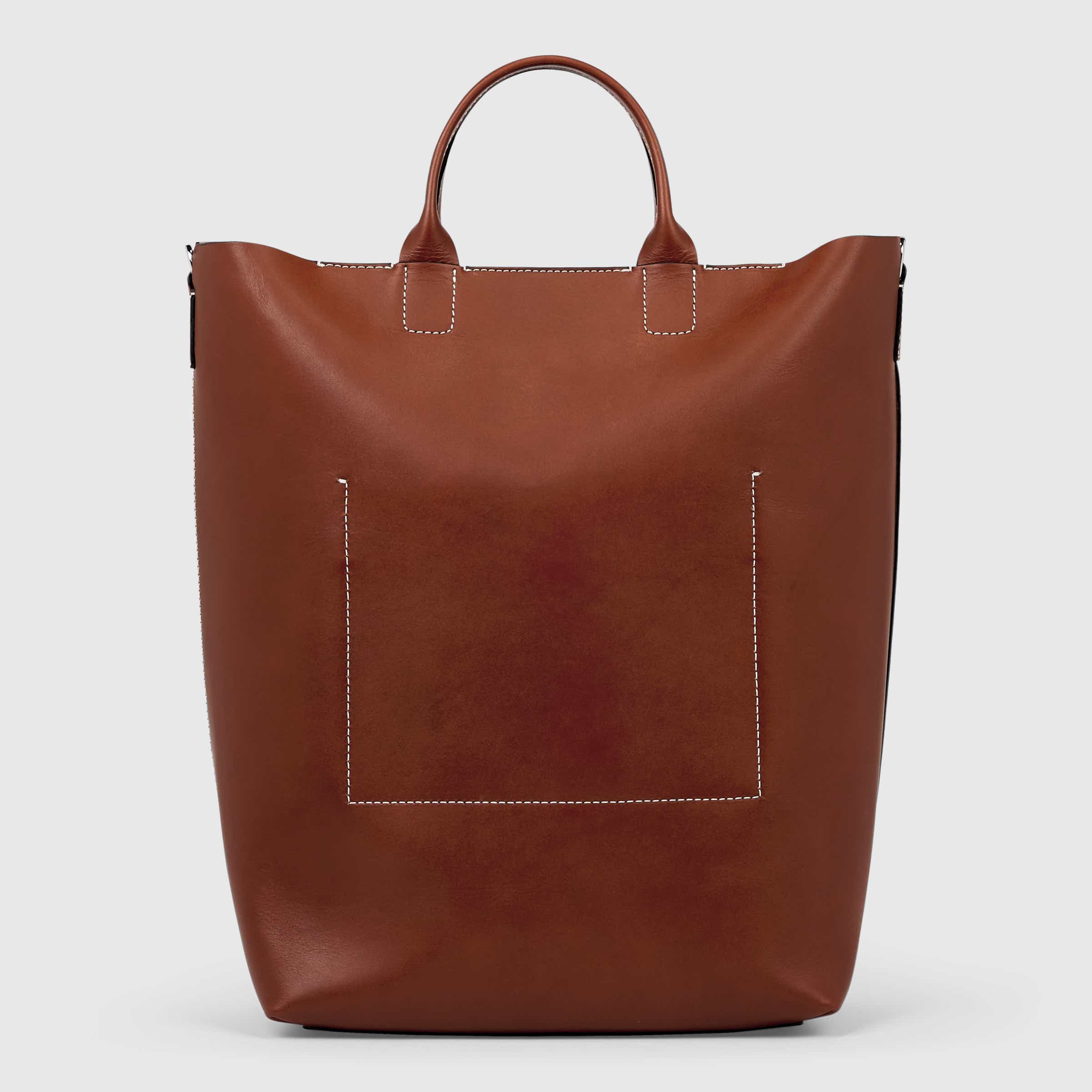 ECCO® E Leather Tote Bag - Red - Back