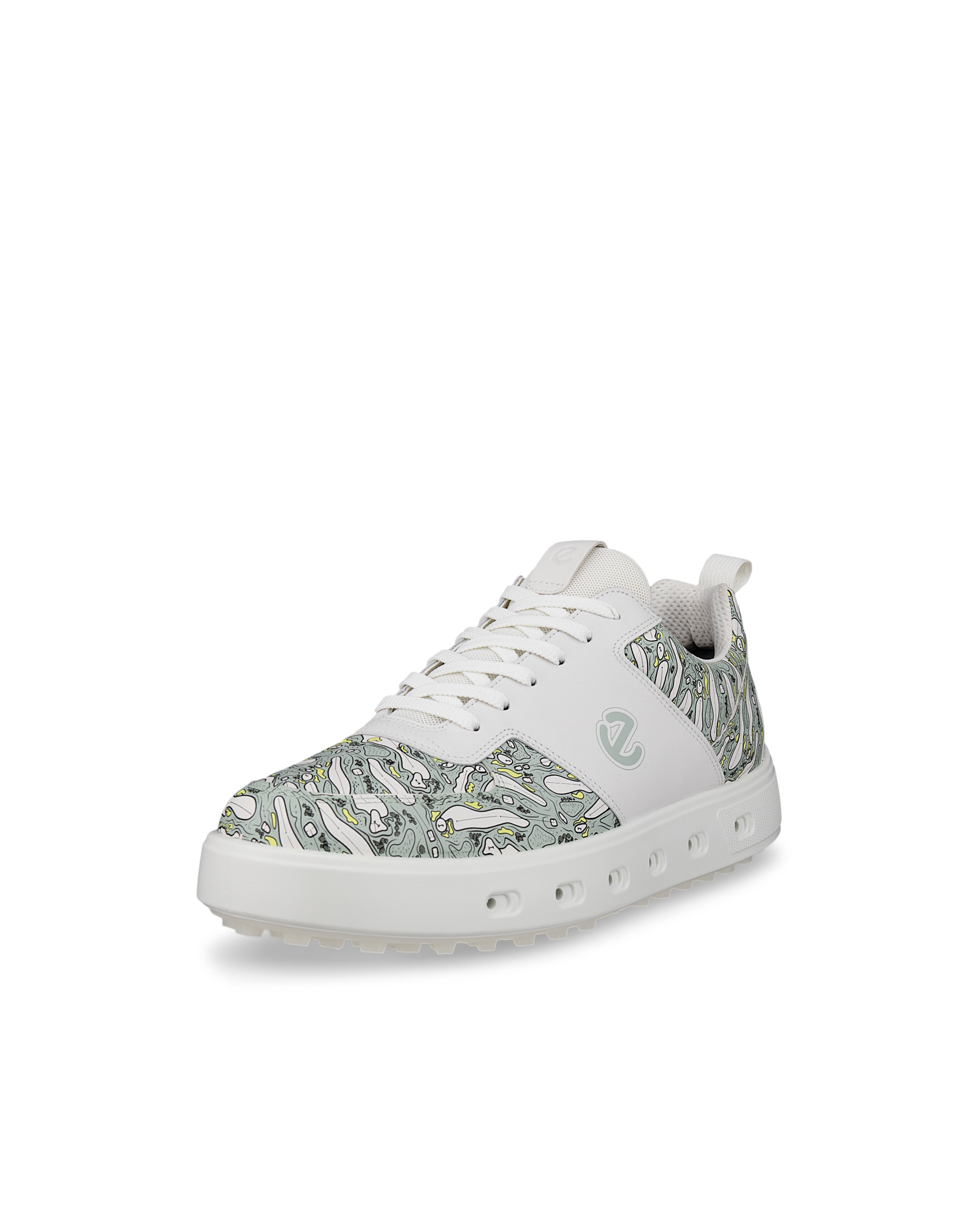 ECCO Golf Street 720 Hybrid メンズ レザーGore-Texゴルフシューズ - ホワイト - Main