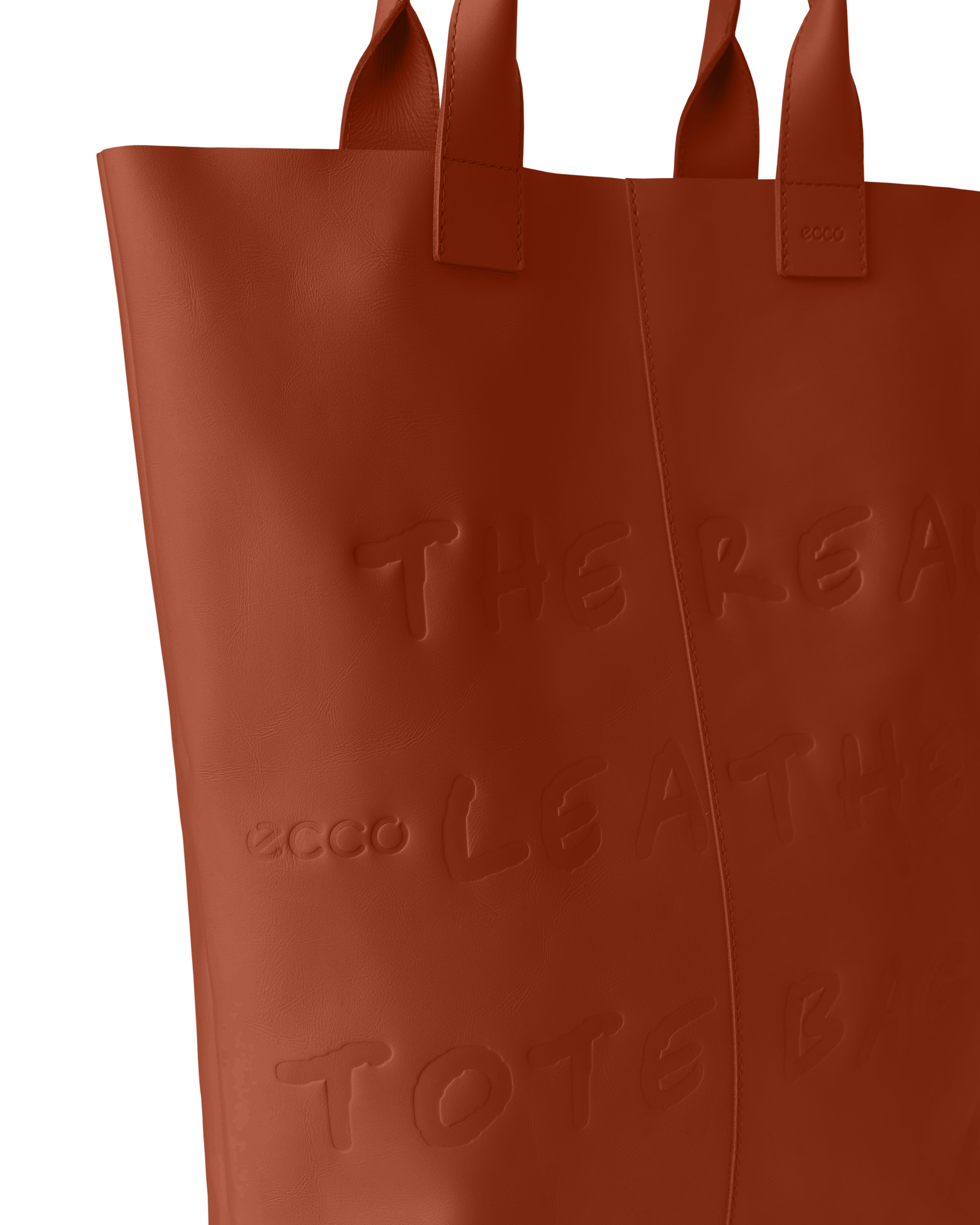 ECCO TOTE REAL LEATHER - ブラウン - Detail-1