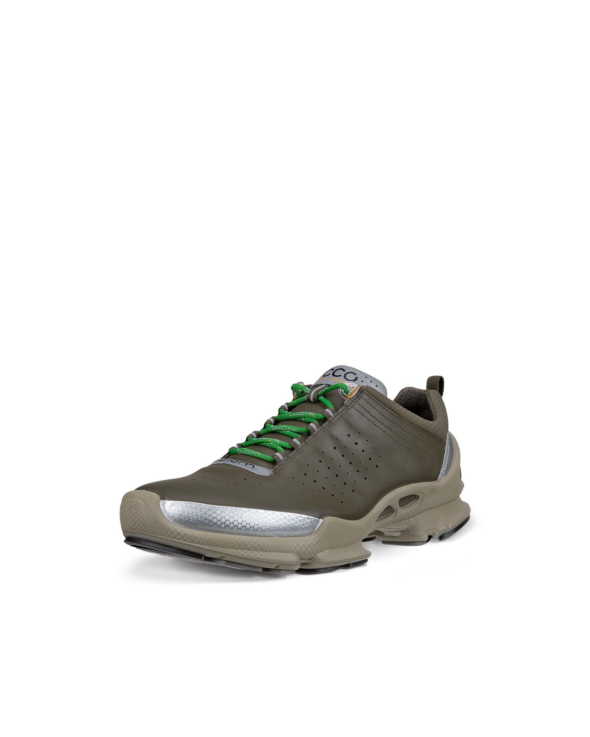 Men's ECCO® BIOM C Leather Outdoor Sneaker - Green - Main