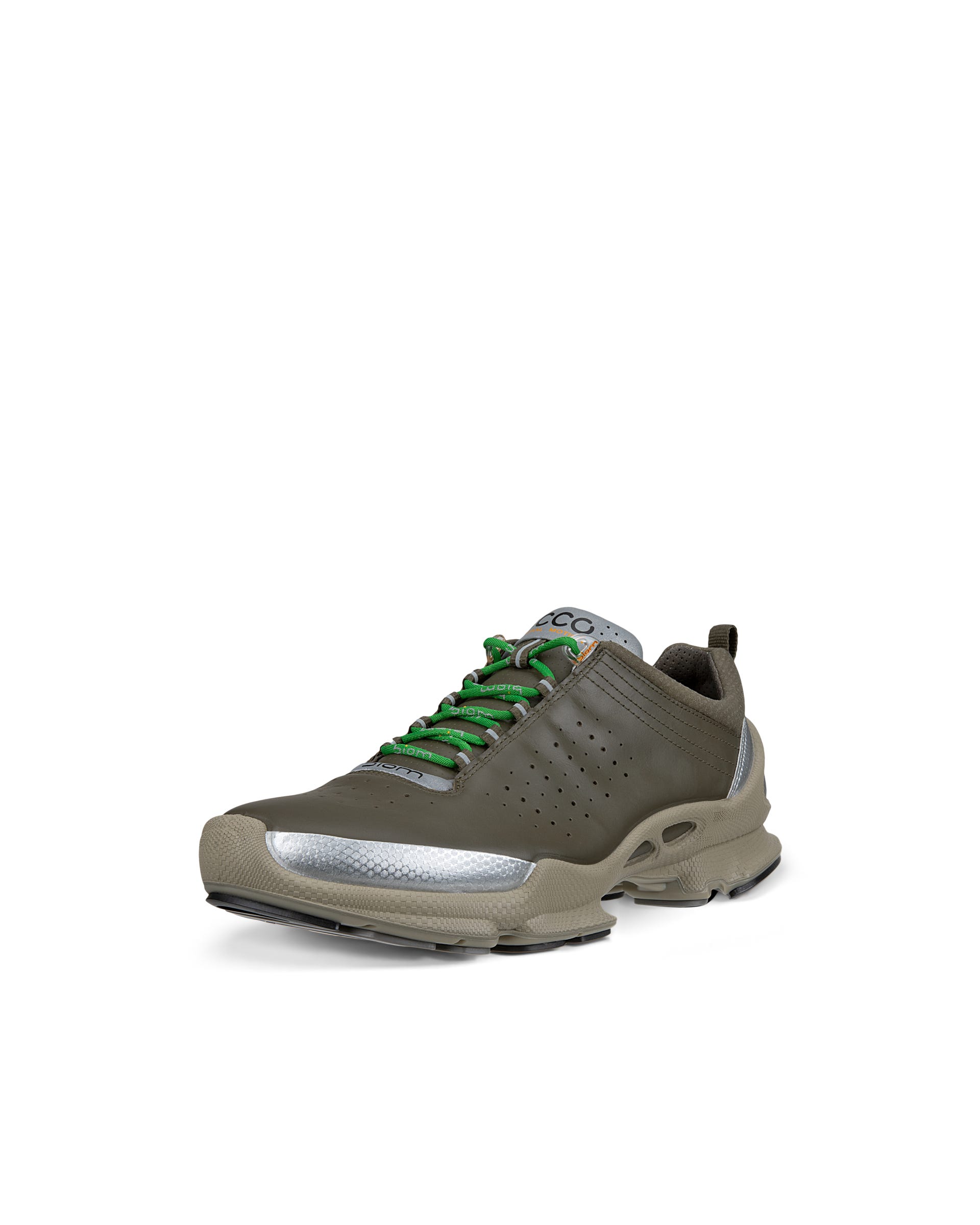 Men's ECCO® BIOM C Leather Outdoor Sneaker - Green - Main