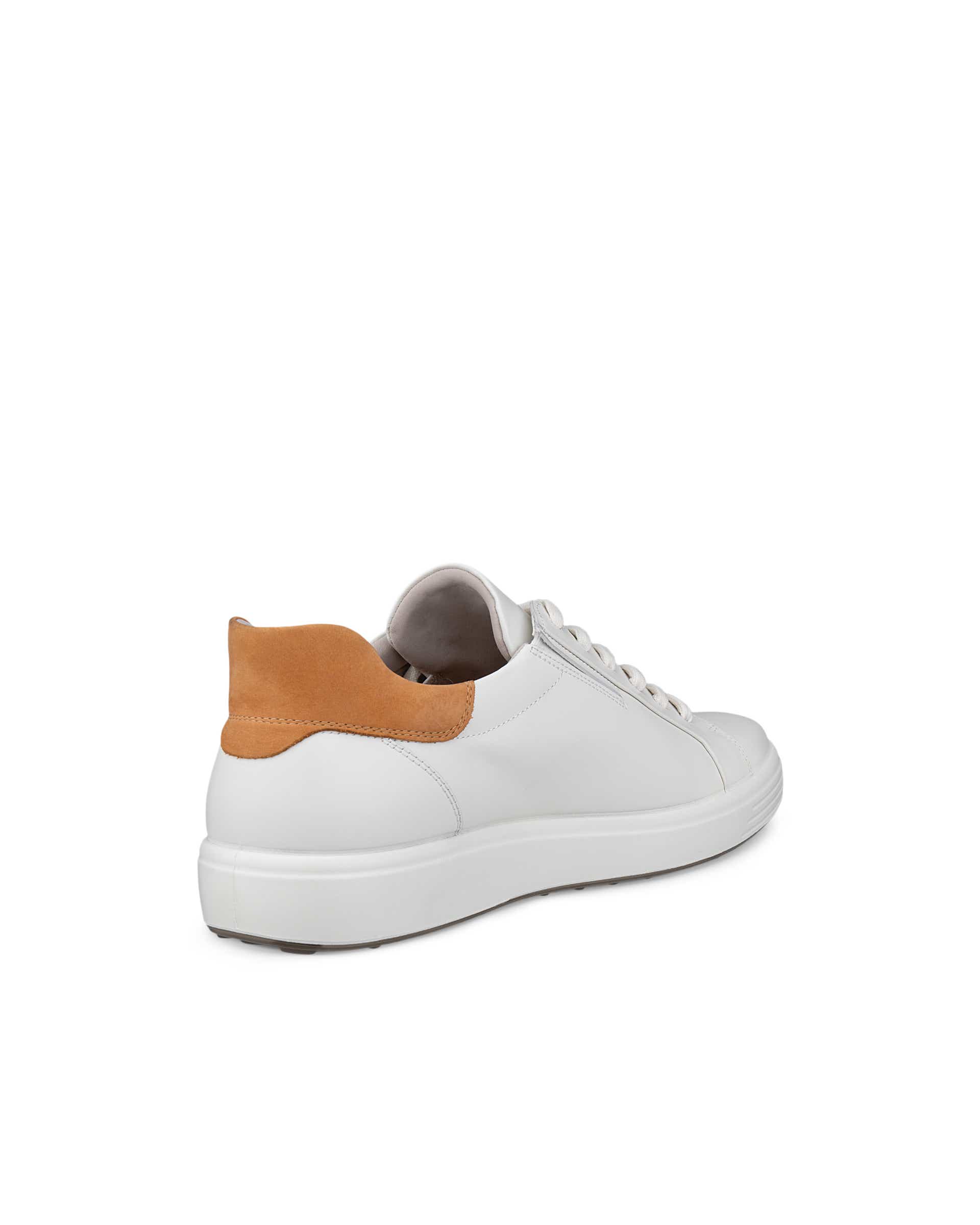 Pánské kožené tenisky ECCO® Soft 7 - Bílá - Back