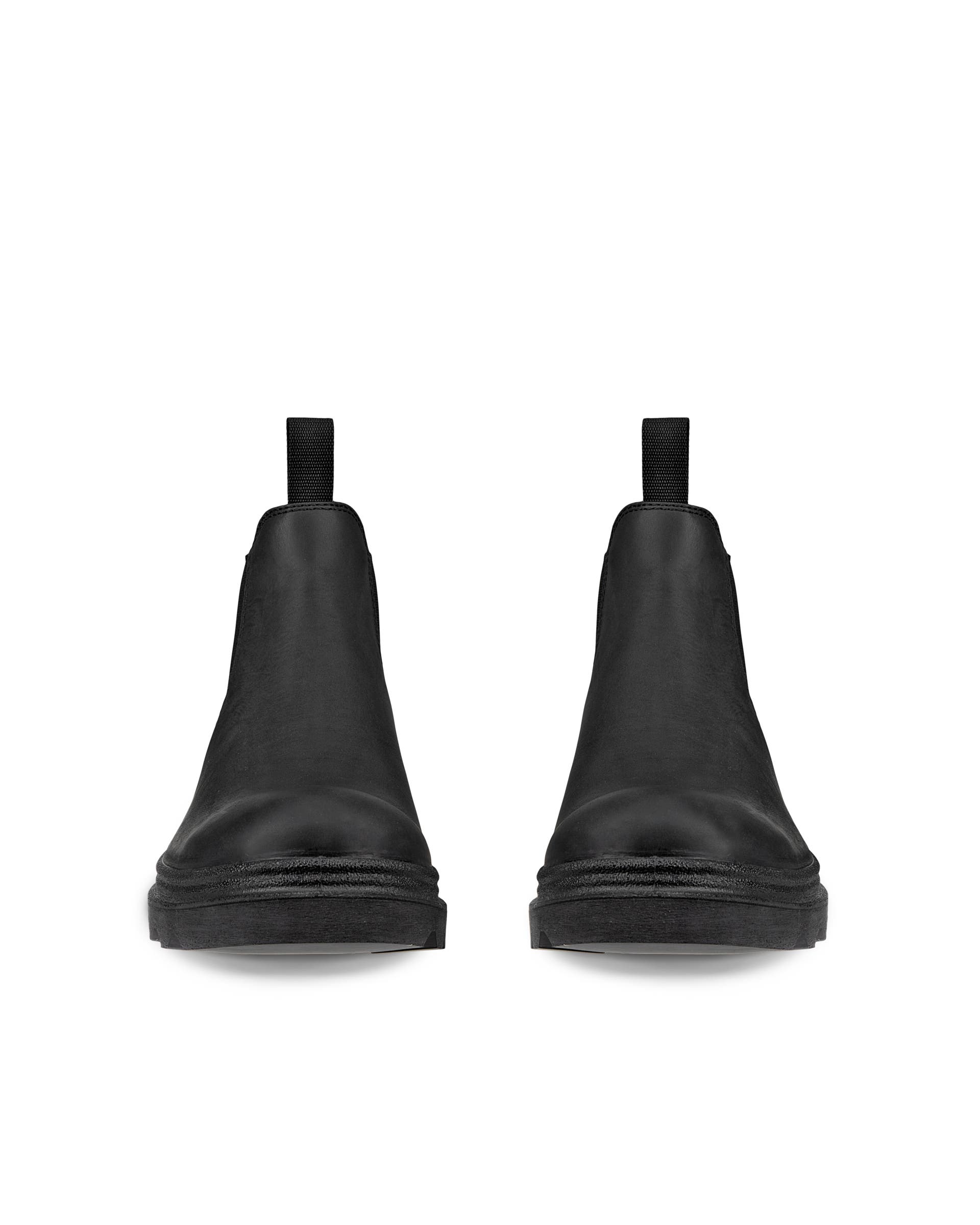 ECCO® Grainer Herren Chelsea Boot aus Nubukleder - Schwarz - Front pair